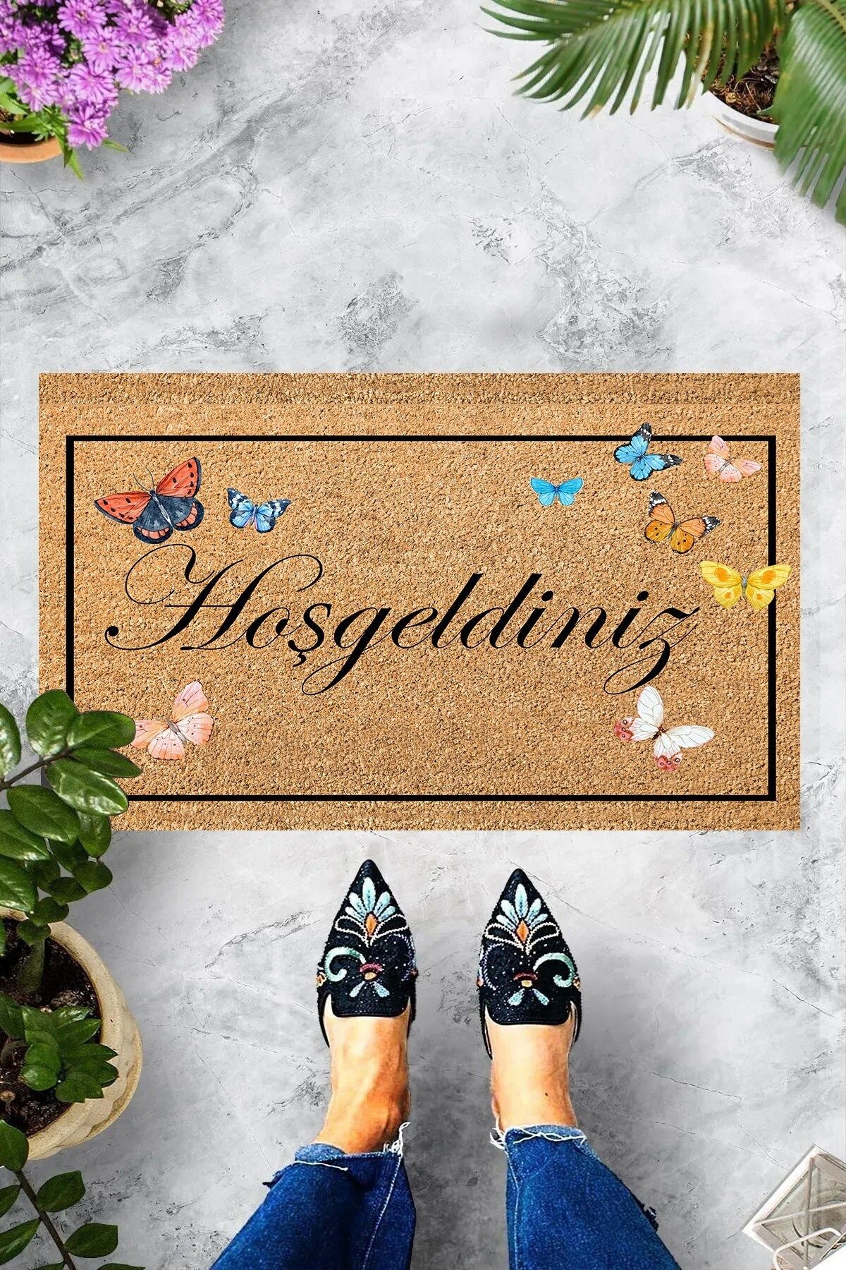 Miray Tekstil Dekoratif Kapı Önü Paspası