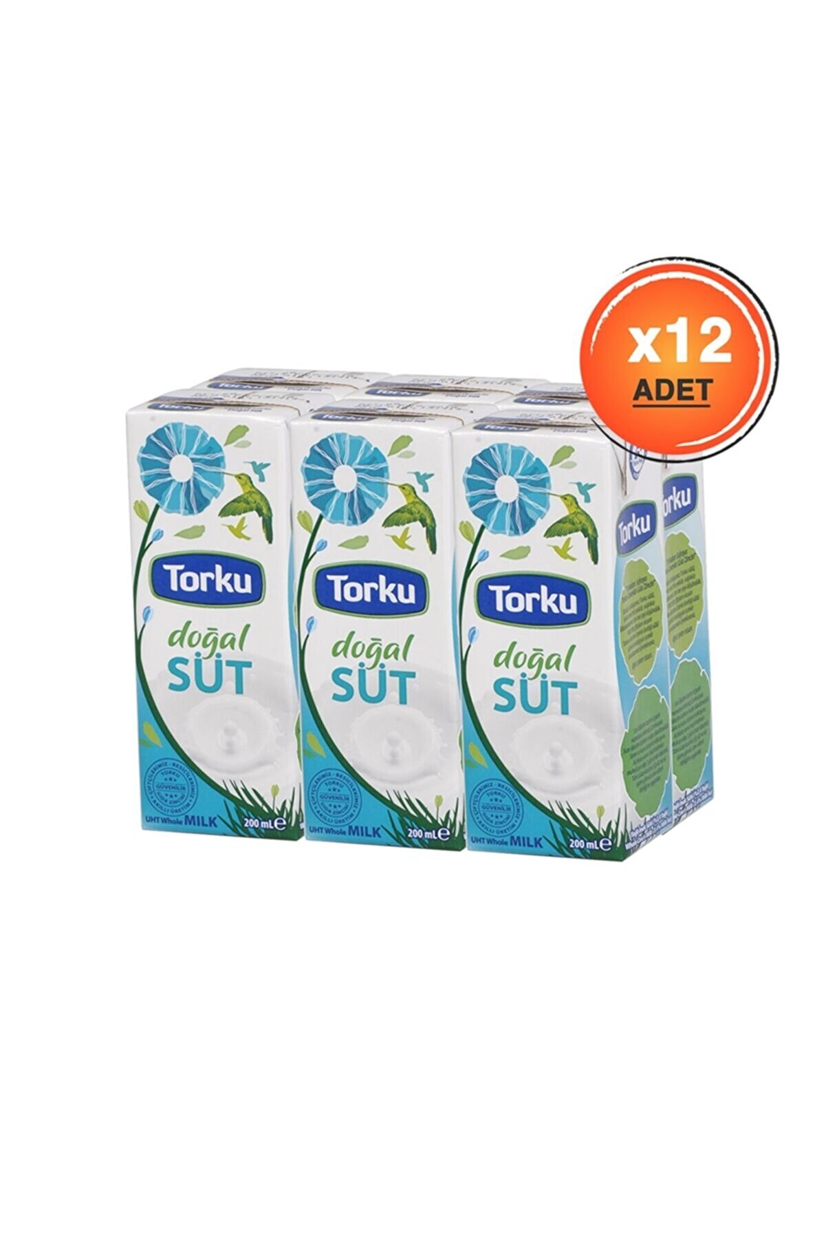 Torku Uht Yağlı Süt 200 Ml X12