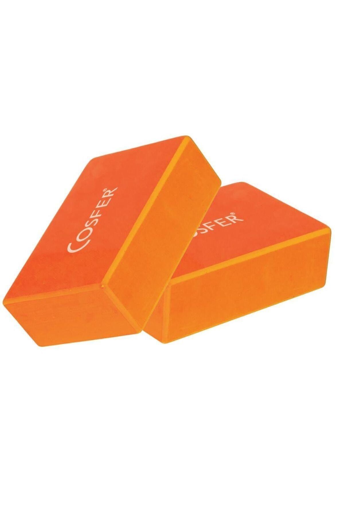 Cosfer Csf57-t X 2 Adet  Yoga Block - Turuncu