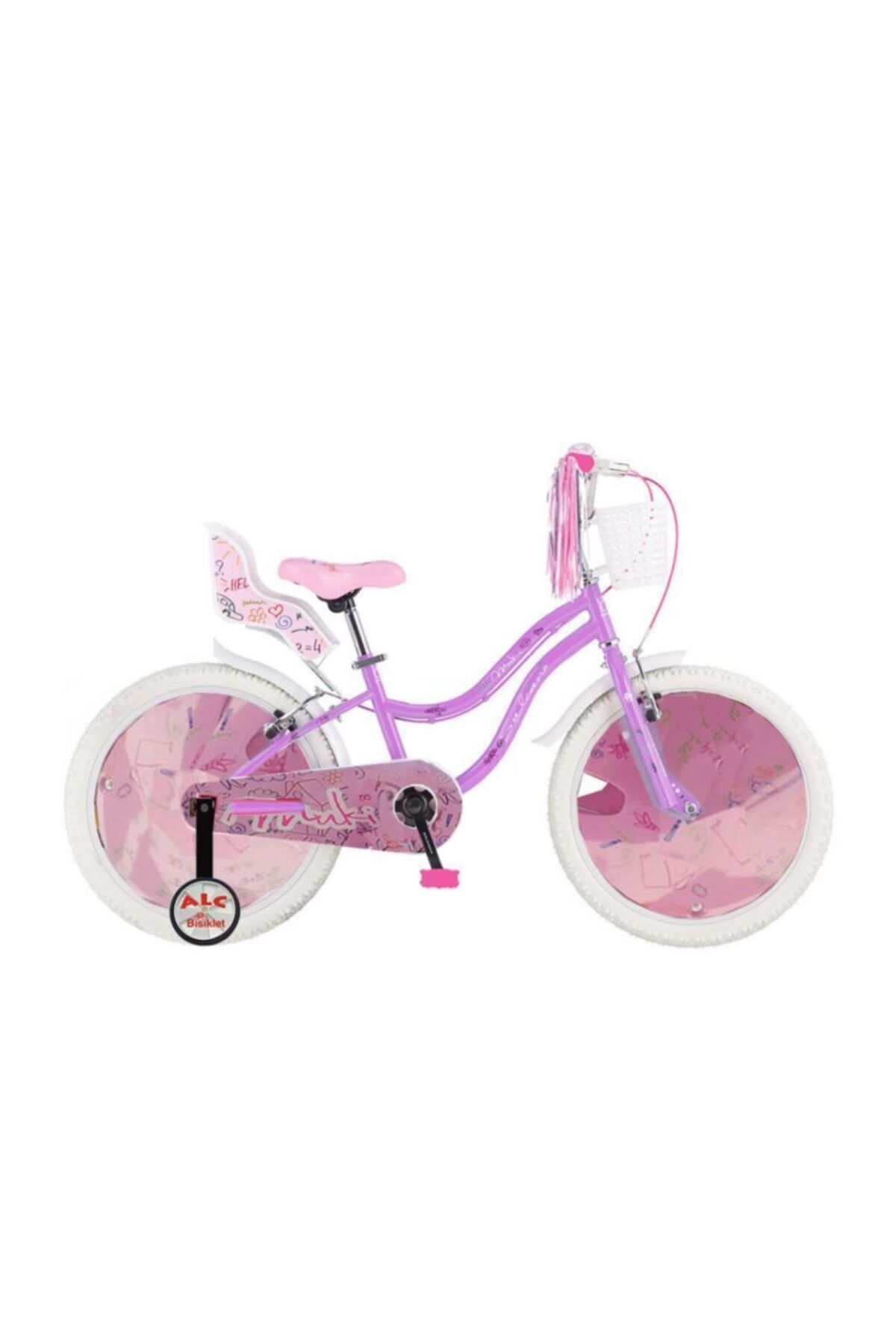 Salcano Muki 20 Jant Kız Çocuk Bisikleti (120/140 CM BOY)-lila Beyaz