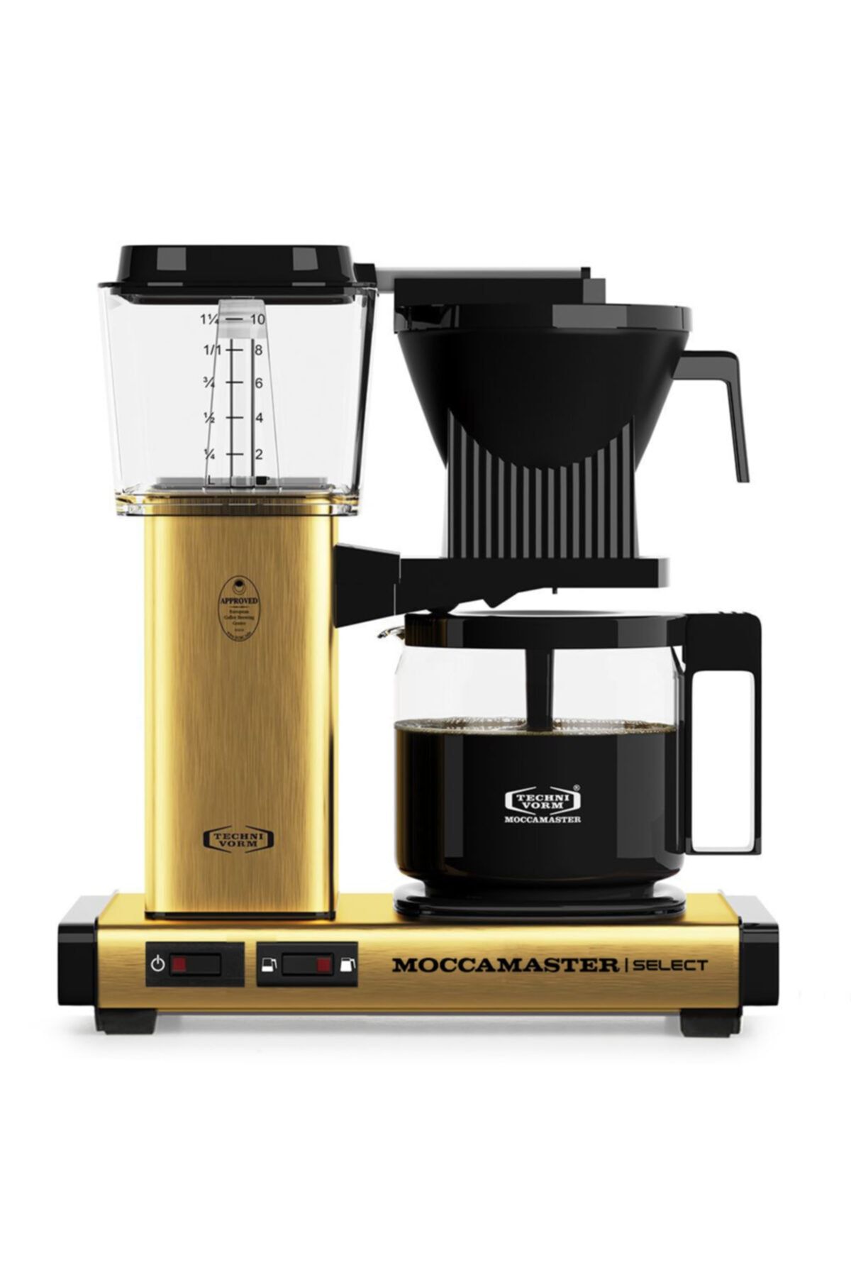 Moccamaster Kbg Select Filtre Kahve Makinesi Cam Potlu Fırçalı Pirinç