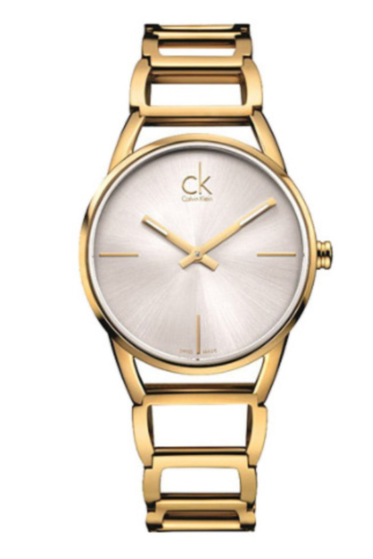 Calvin Klein Kadın Altın Gri Kol Saati Ck K3g23526