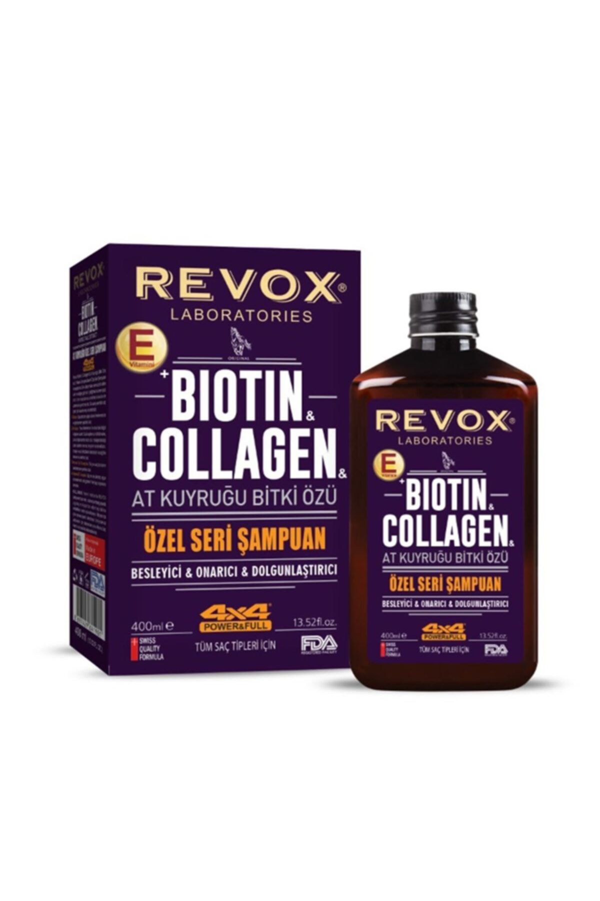 Revox At Kuyruğu Bitki Özü Biotin Collagen Özel Seri Şampuan 400 ml