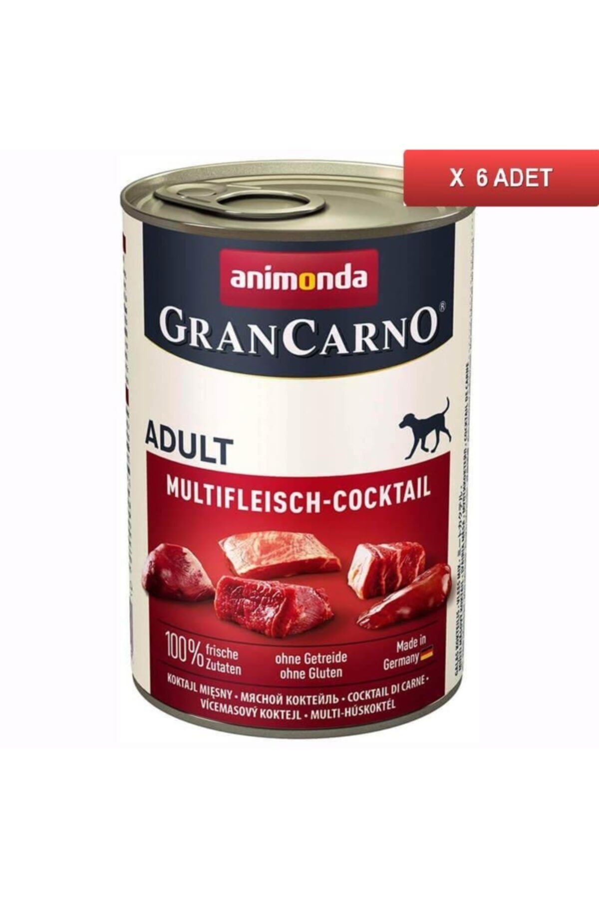 Animonda Gran Carno Karışık Etli Köpek Konservesi 400 Gr (6 Adet)