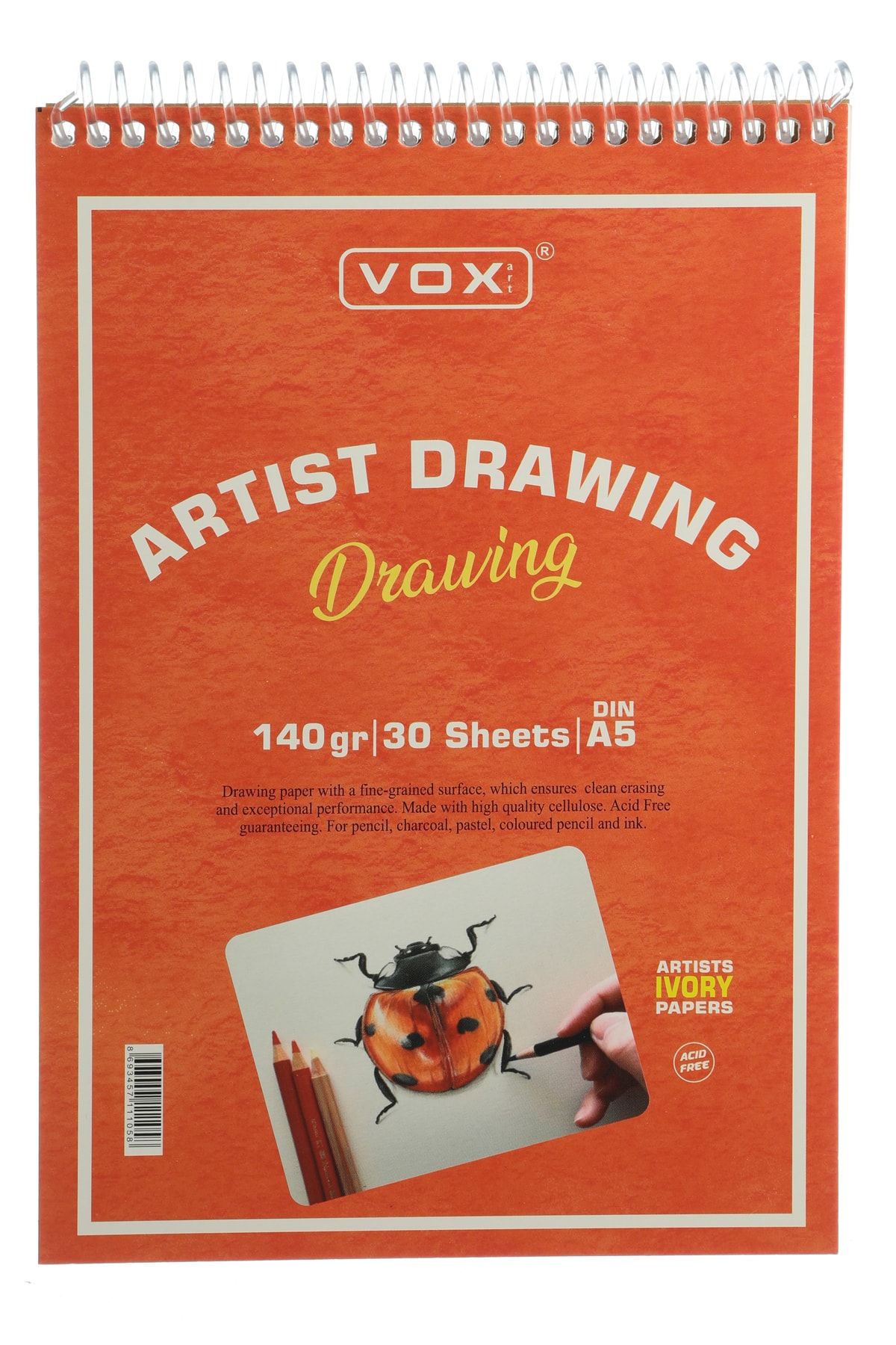 Vox Art Beyaz Eskiz Çizim Defteri A5 - 30 Yaprak 140 gr