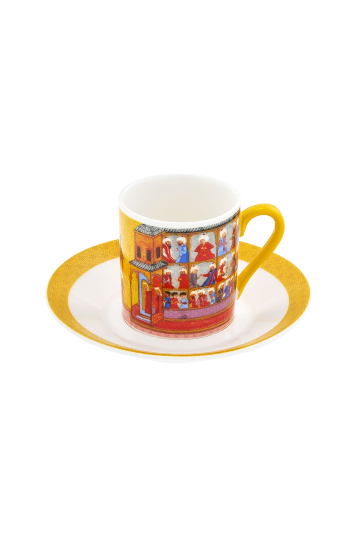 MÜZEDENAL Sarı Kahve Fincanı Minyatür Koleksiyonu