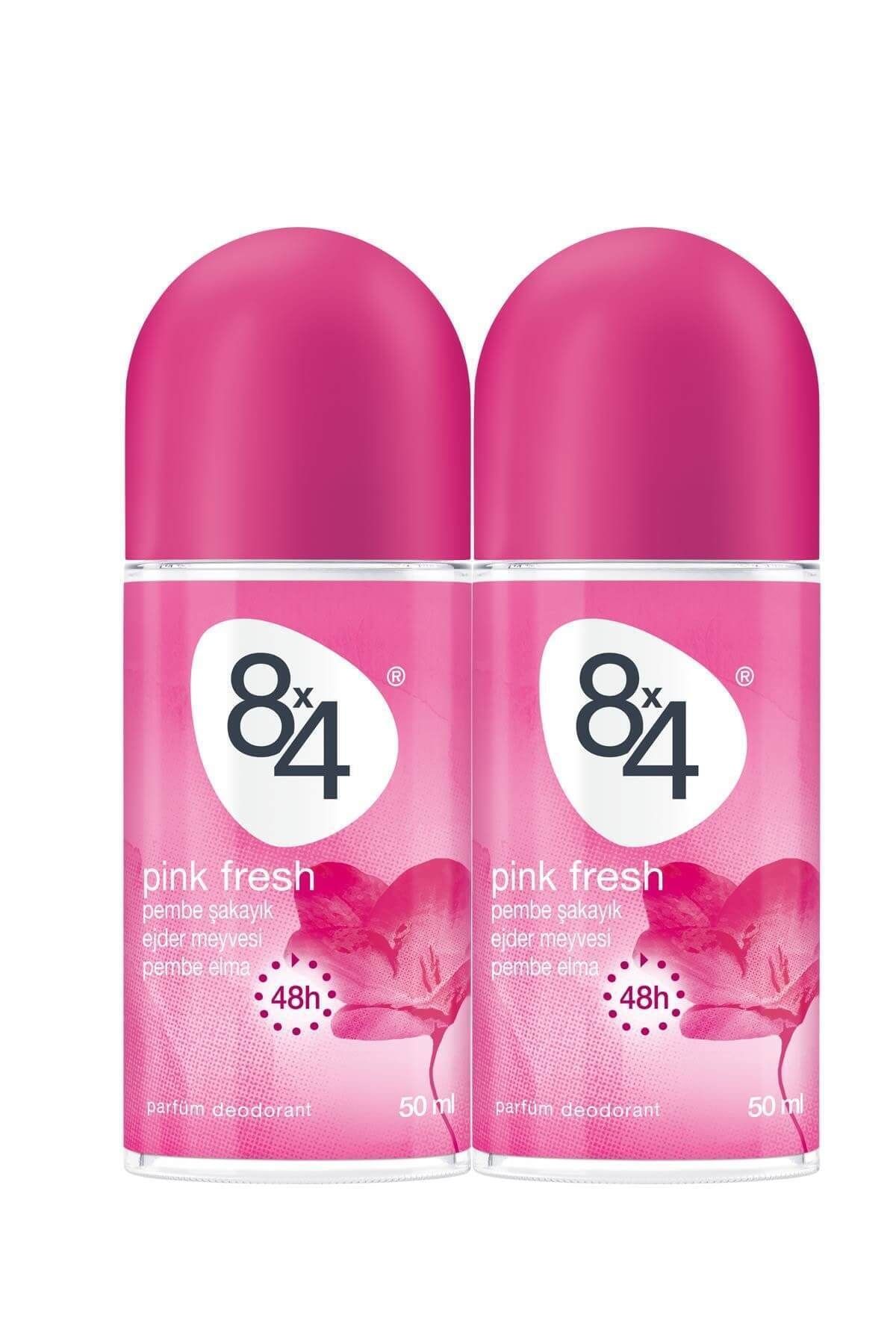 8x4 Pink Fresh 50 ml x2 Adet Kadın Roll-on