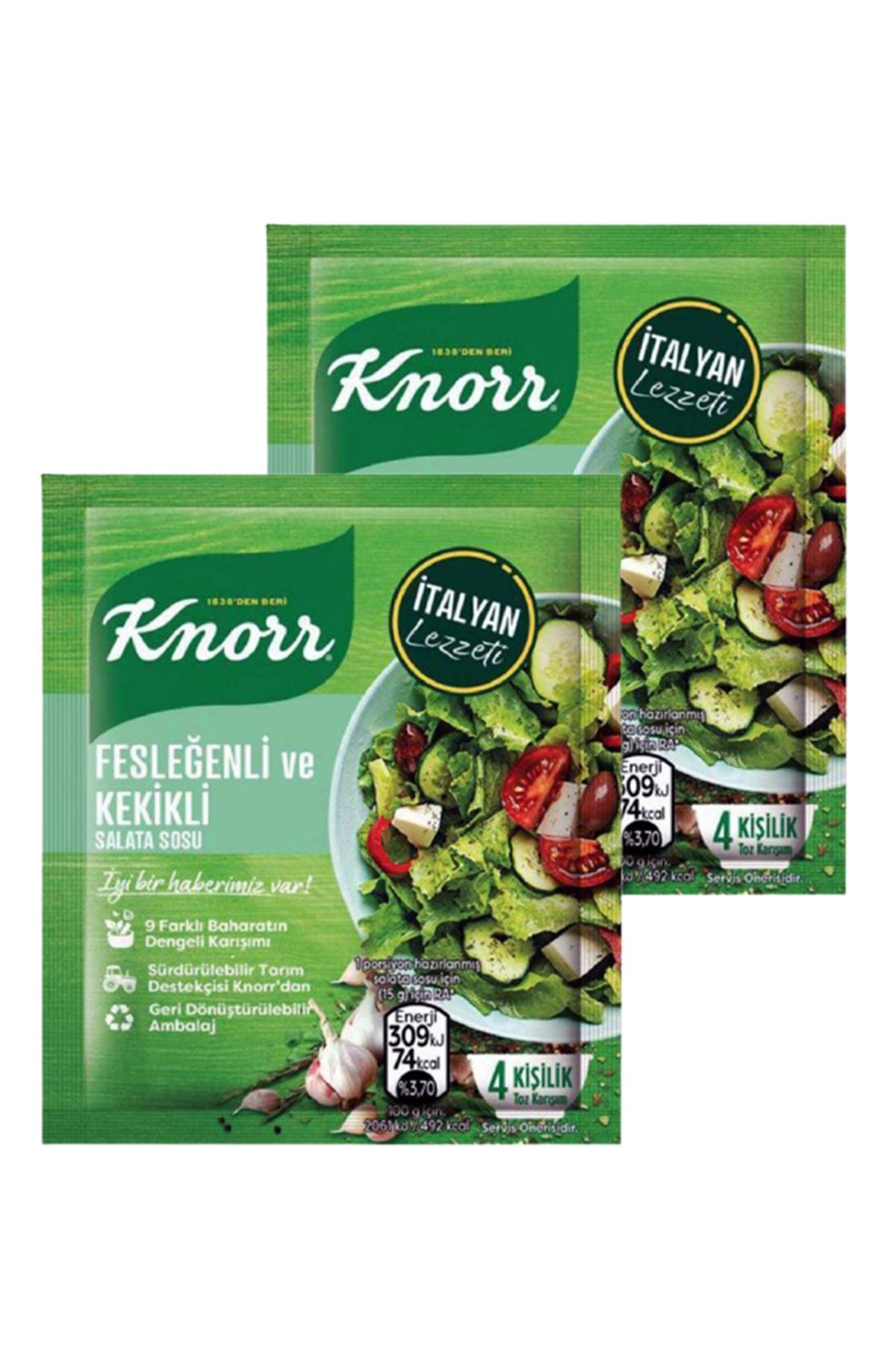 Knorr Fesleğenli Ve Kekikli Salata Sosu 5x10 Gr.ikili Set