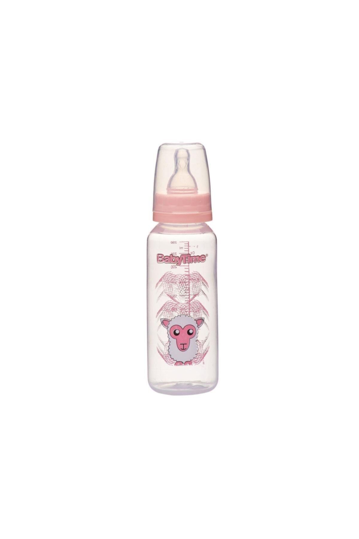 Babytime Baby Time Bt067 Silikon Damaklı Pp Kulplu Biberon 250 Ml - Pembe