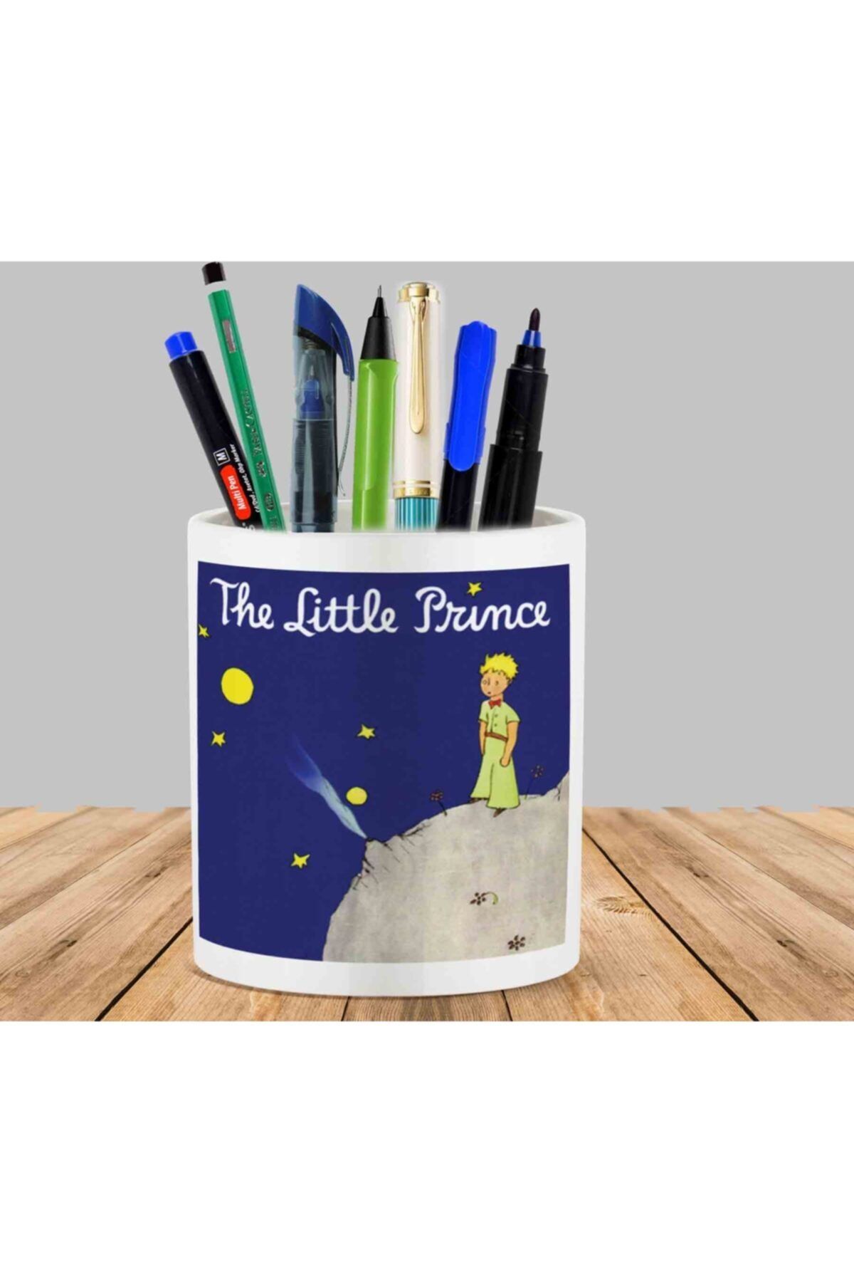 ART HEDİYE The Little Prince Küçük Prens Kaktüs Sukulent Saksı Kalemlik