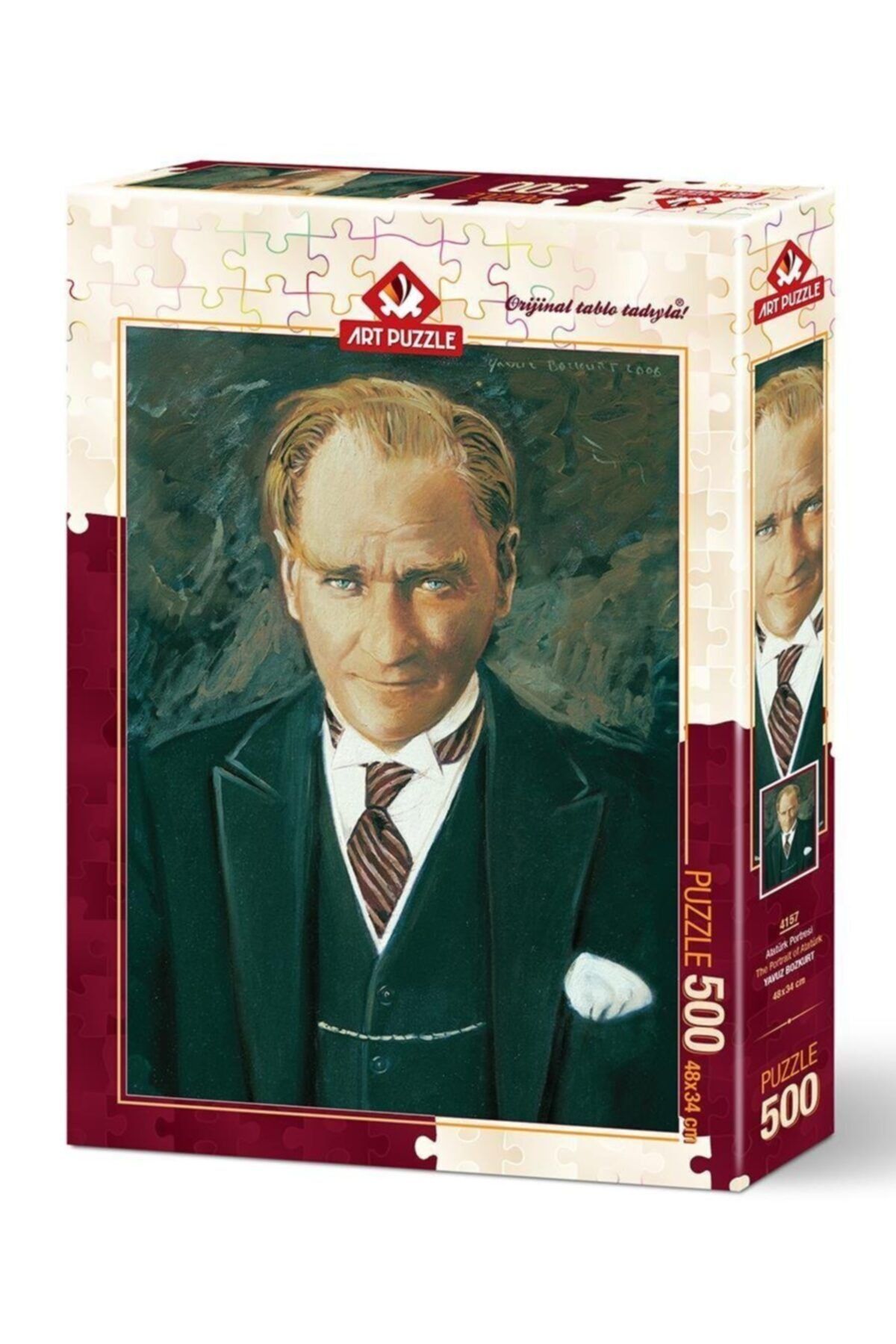Art Puzzle 500 Parça Puzzle Atatürk Portresi Kutulu Puzzle/yapboz
