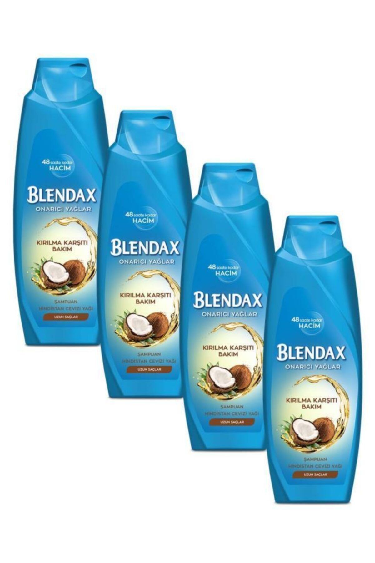 Blendax Kırılma Karşıtı Bakım - Onarıcı Yağlar Hindistan Cevizi Yağı Şampuan 500 ml X 4 Adet