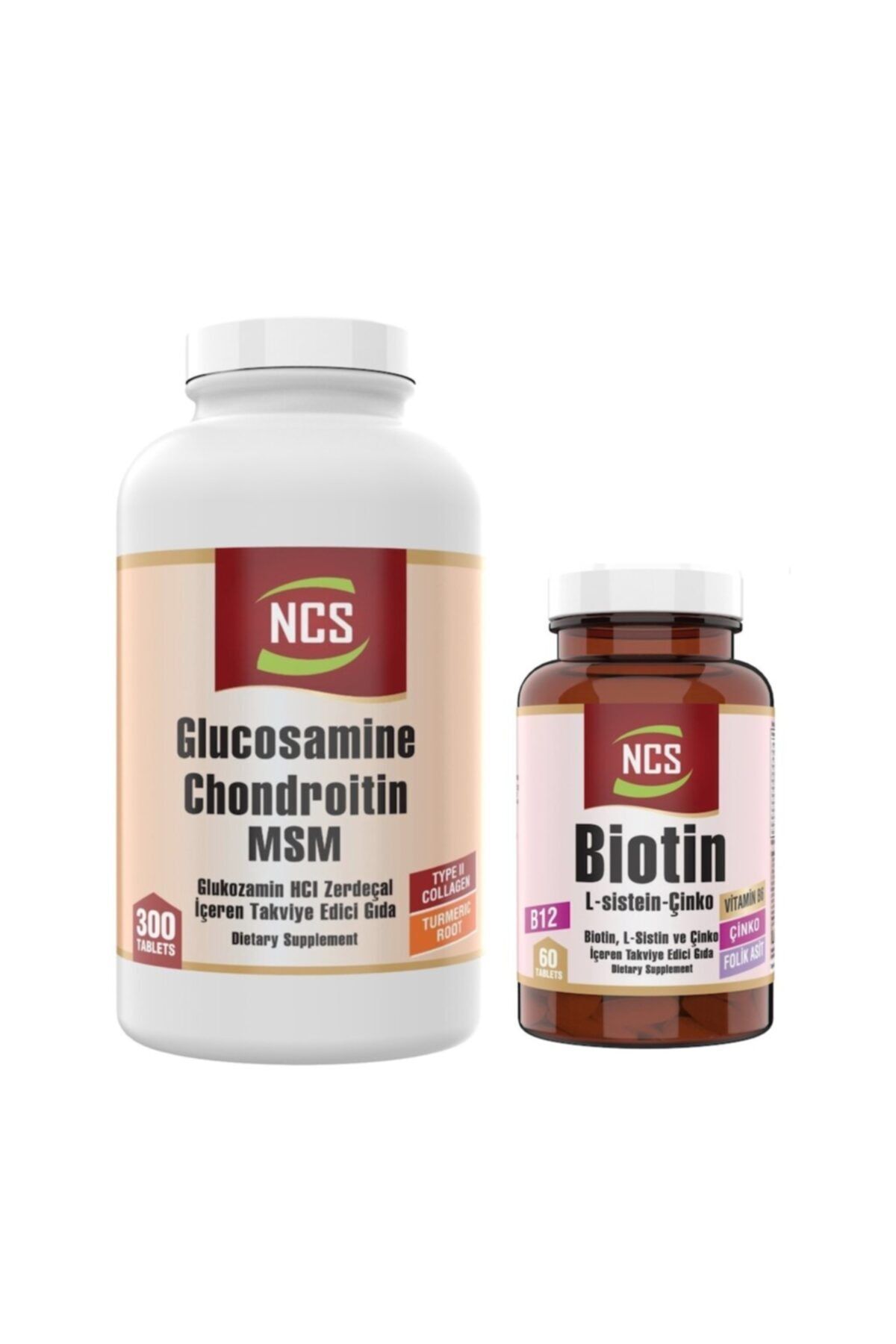 Ncs Glucosamine Chondroitin Msm Turmenic Root 300 Tablet Biotin 60 Tablet
