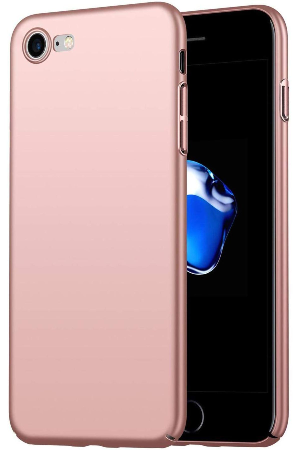 Moraksesuar Iphone 6s Plus Uyumlu Kılıf Ultra Ince Renkli Silikon Kapak Rose Gold