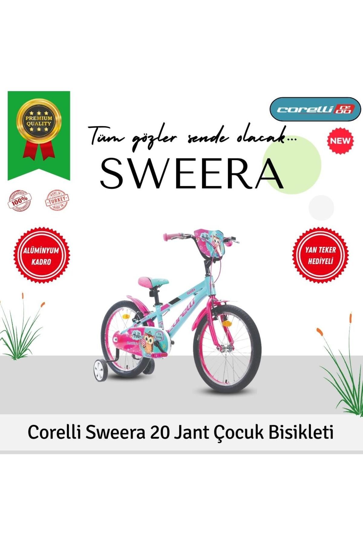 Corelli Sweera 20 Jant 6 - 10 Yaş Çocuk Bisikleti + Yan Destek Tekeri ( Ücretsiz Kurulum)