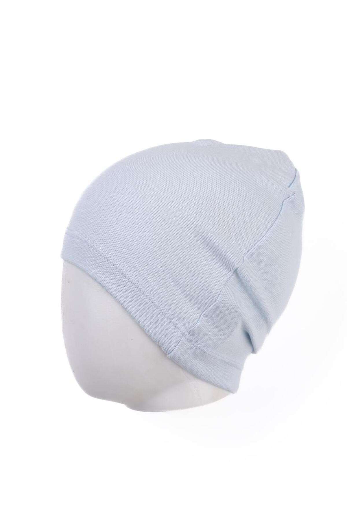 Mini Ropa Mavi 12-24 Ay Bebek Çocuk Mevsimlik Penye Şapka Bere