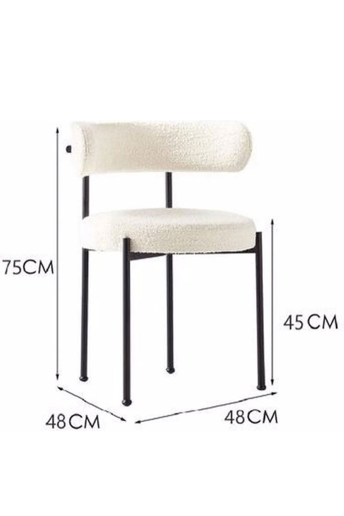 numan metal Teddy sandalye cafe sandalye mutfak sandalyesi ofis sandalyesi salon sandalyesi masa sandalye