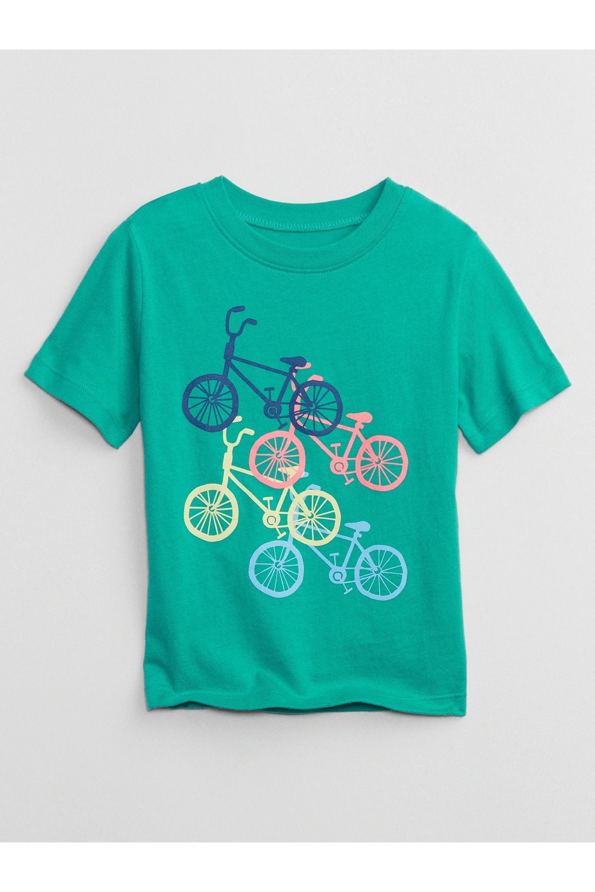 GAP Erkek Bebek Yeşil Grafikli Kısa Kollu T-shirt