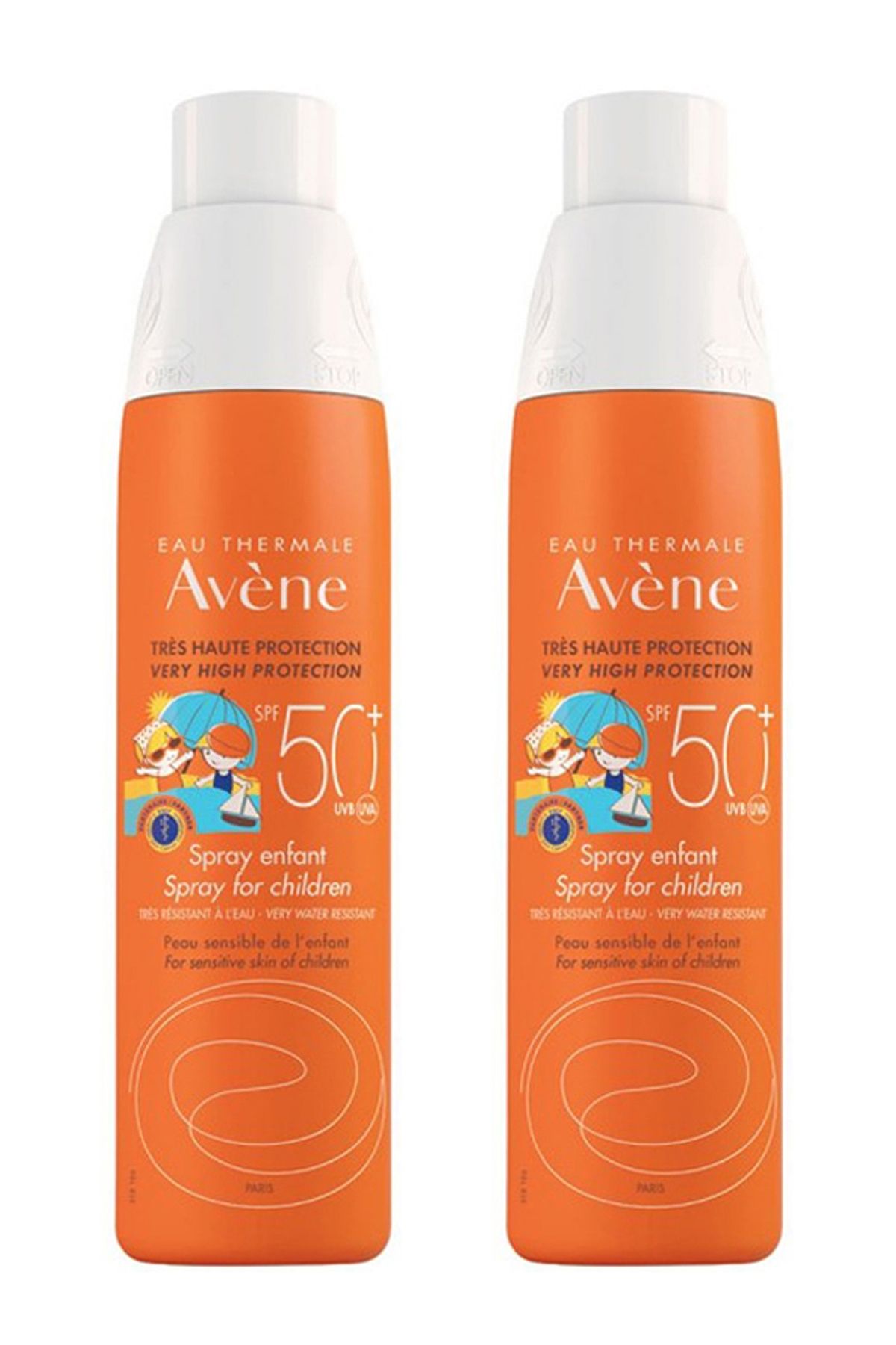 Avene Spf 50+ Spray Enfant 200 ml Çocuklar İçin Güneşten Korunma 2'li