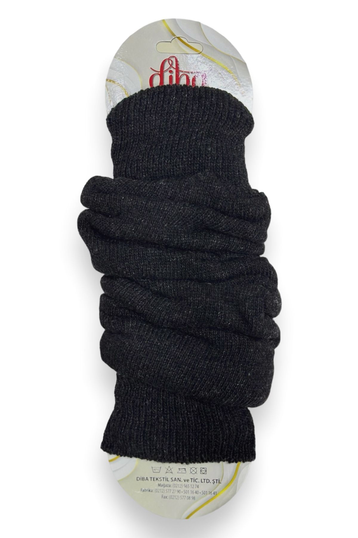 Nitesheys Lambswool Yün Diba Kadın Antrasit Kışlık Dizlik Kalın Tozluk Ayaksız Yoga Çorabı