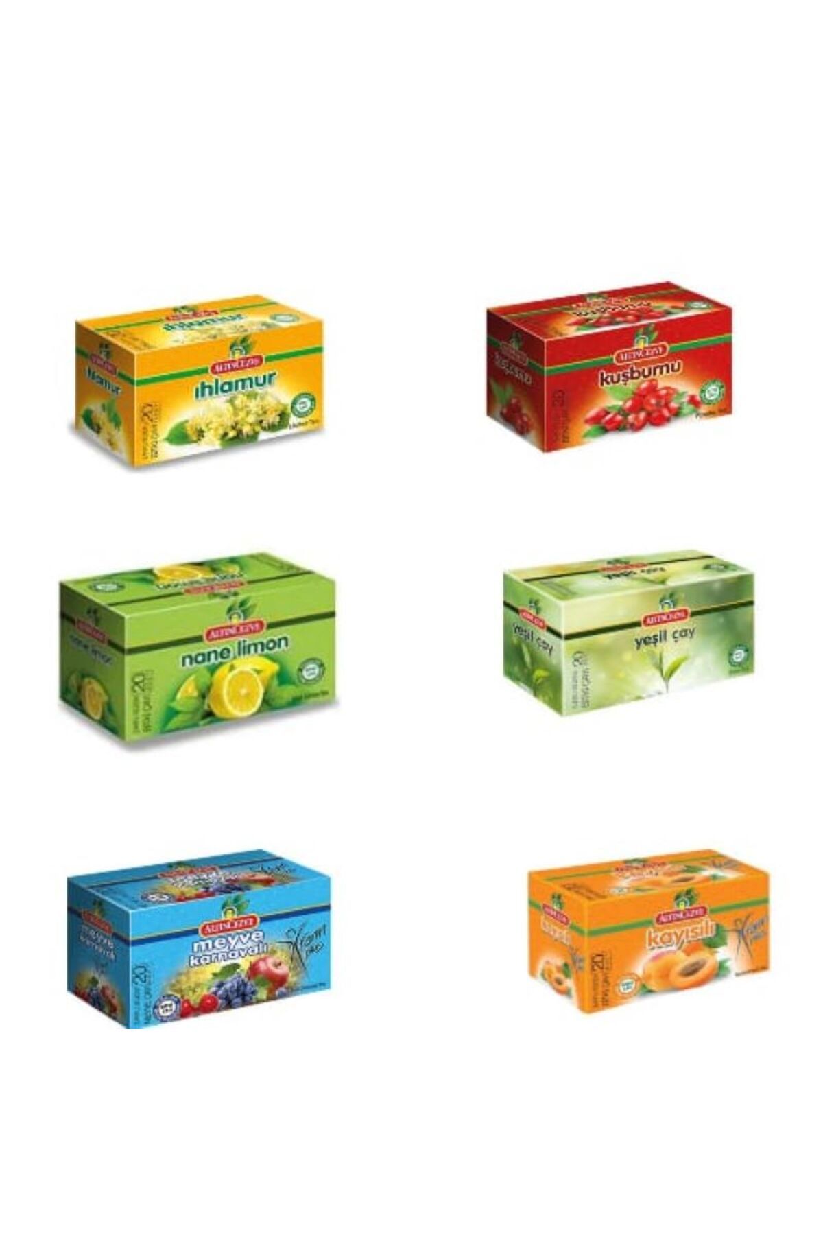 Altıncezve Sallama Çay 6' Lı Paket (ıhlamur, Kuşburnu, Nane Limon,yeşilçay, Meyve Karnavalı, Kayısıl