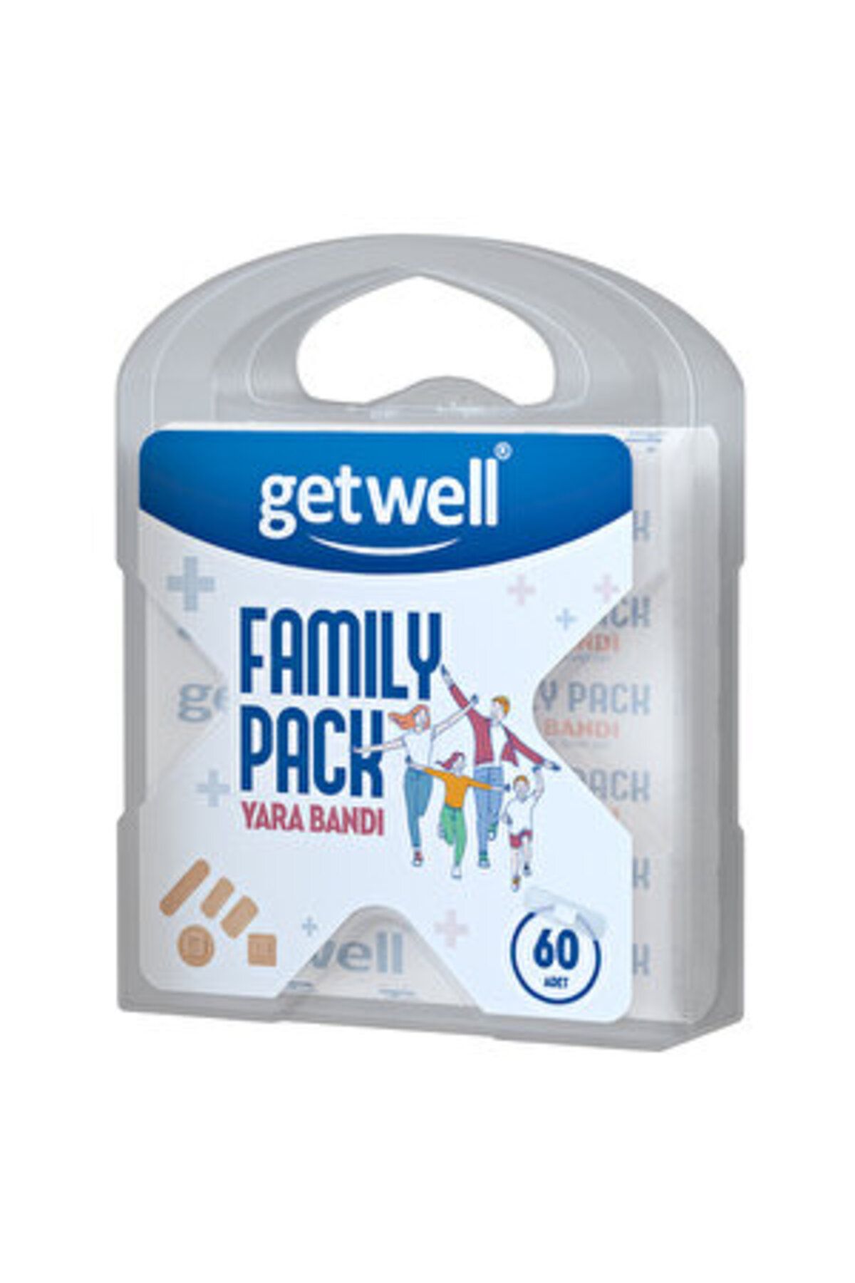Getwell ( 2 ADET ) Getwell Family Pack Yara Bandı 60 Adet