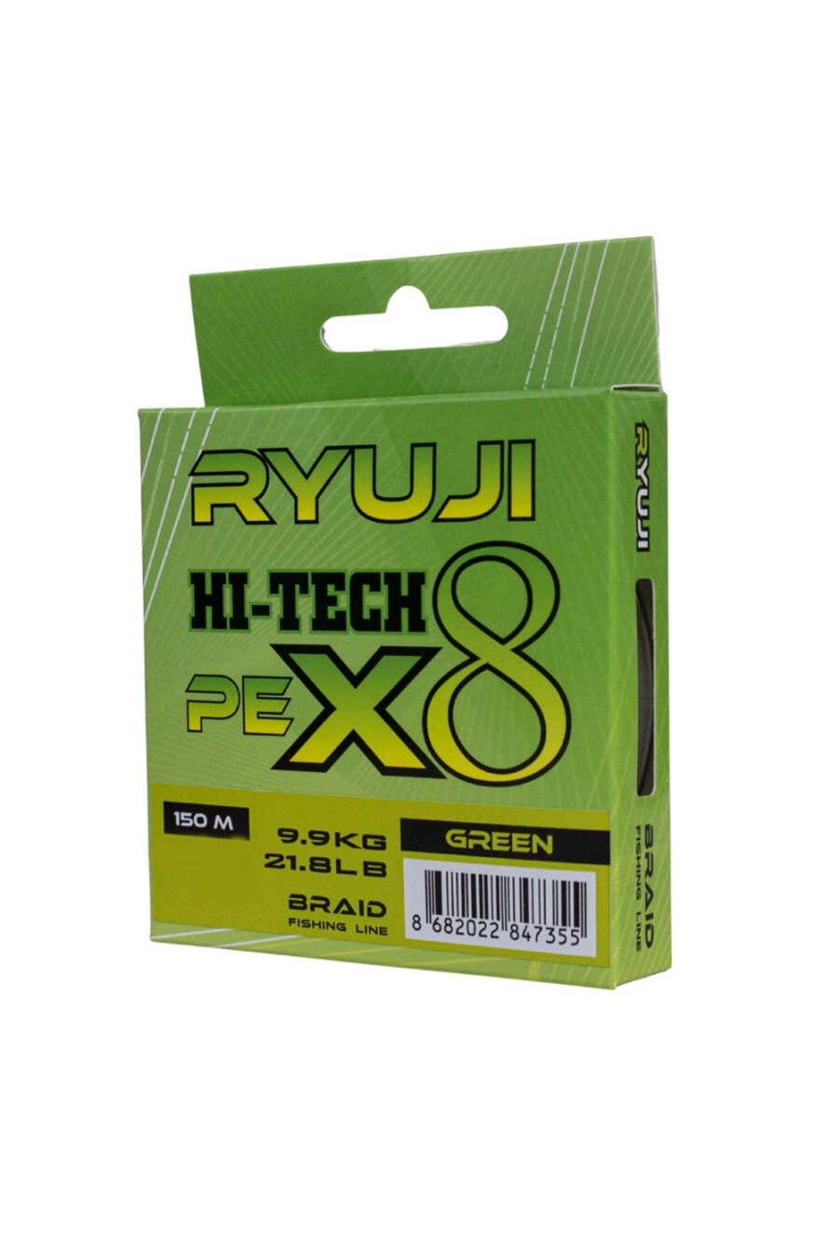 Ryuji Hi-tech X8 Green Ip Misina 150mt 0.06 Mm
