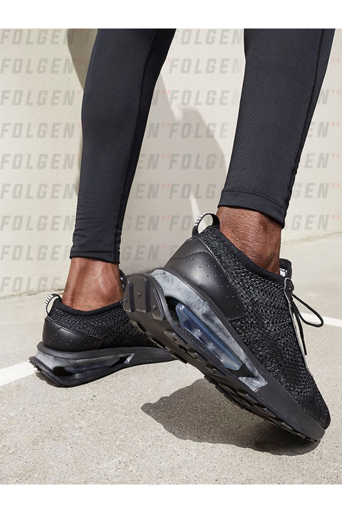 Nike Air Max Flyknit Racer Next Nature Men's Shoes Erkek Siyah Spor Ayakkabı