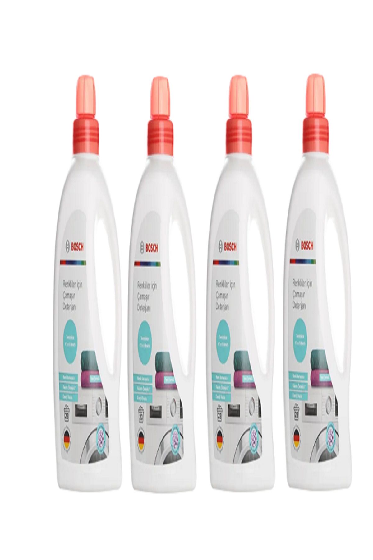 Bosch Renkliler için 4'lü Sıvı Çamaşır Deterjanı 1.5 ltx4 (100 Yıkama)