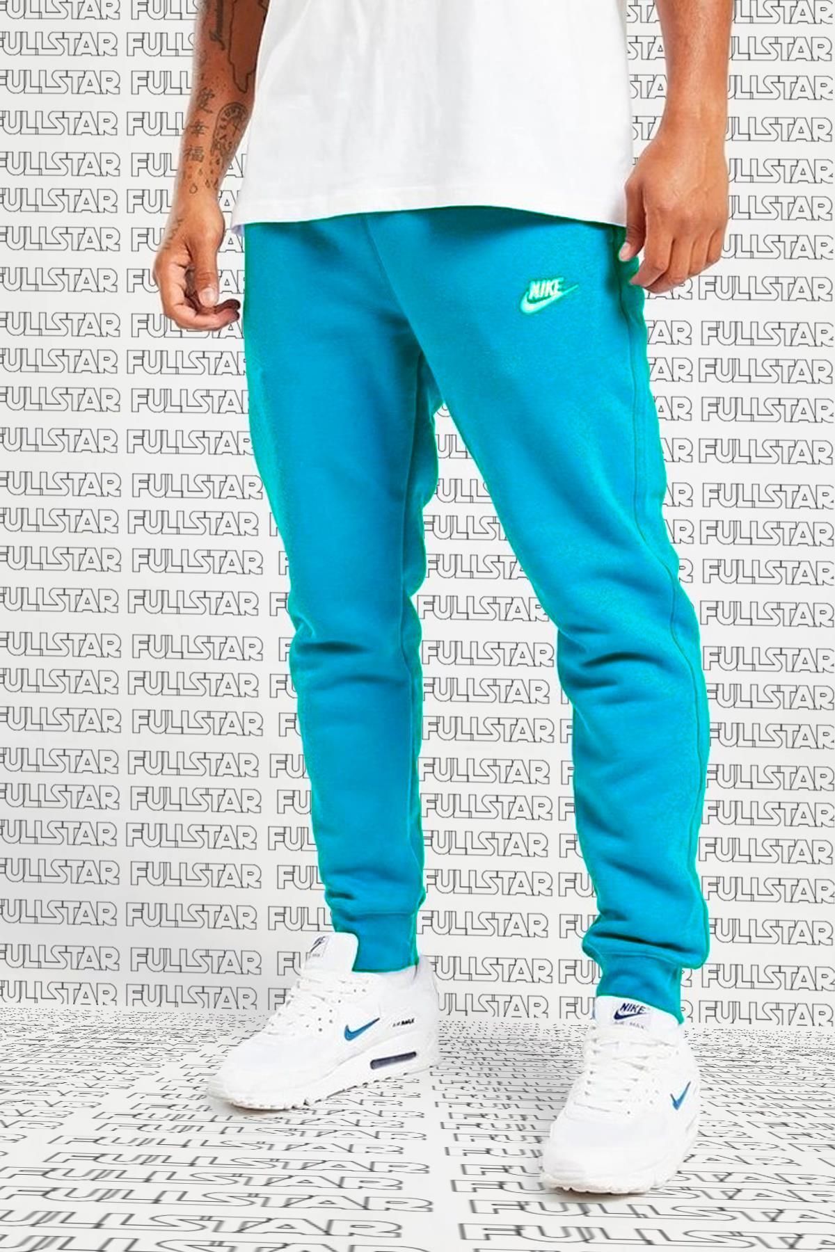 Nike Club Fleece Sweat Pant Şardonlu Pamuklu Eşofman Altı Açık Mavi