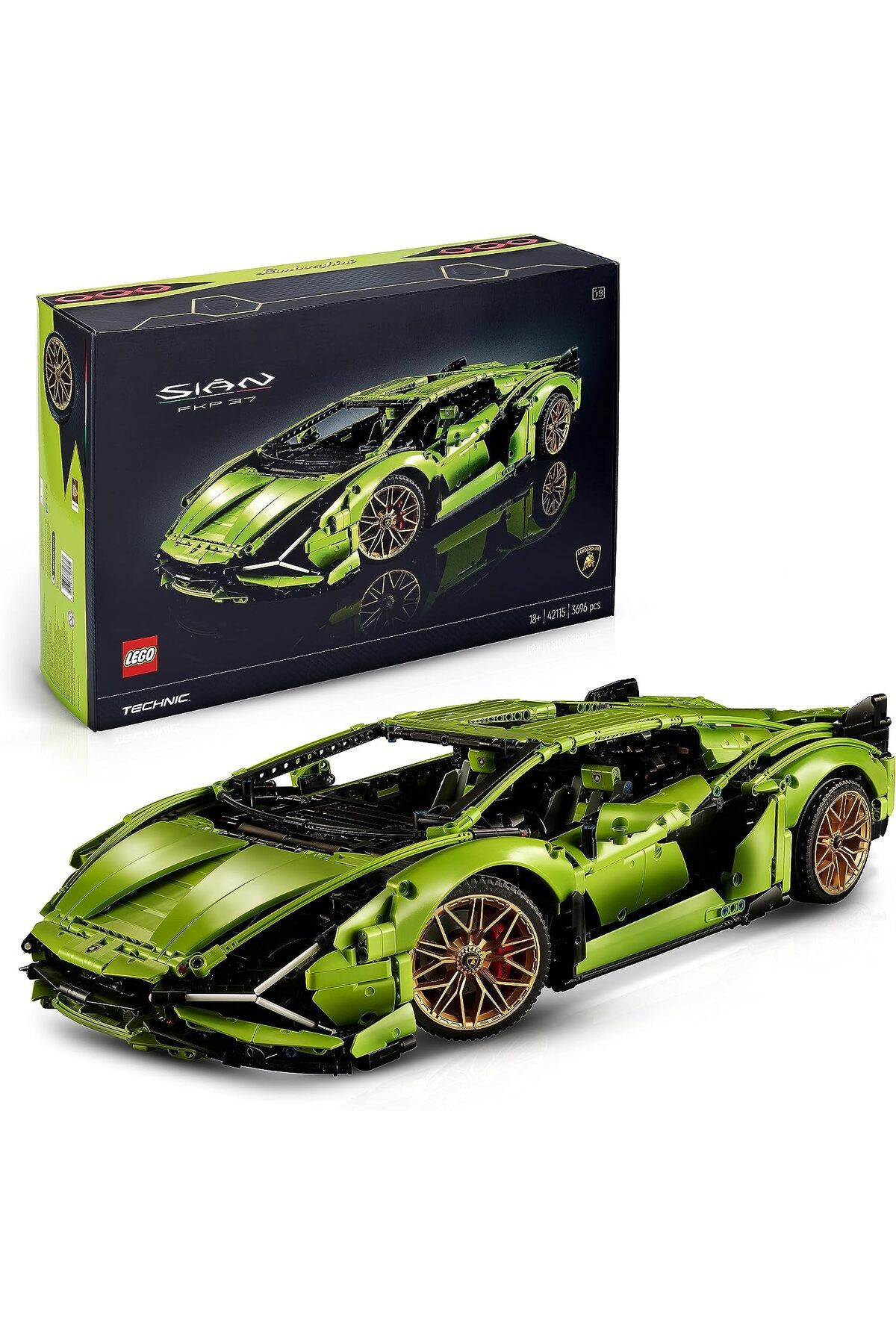 LEGO ® Technic Lamborghini Sián FKP 37 (42115) -Yetişkinler İçin Koleksiyonluk Yapım Seti(3696 Parça)