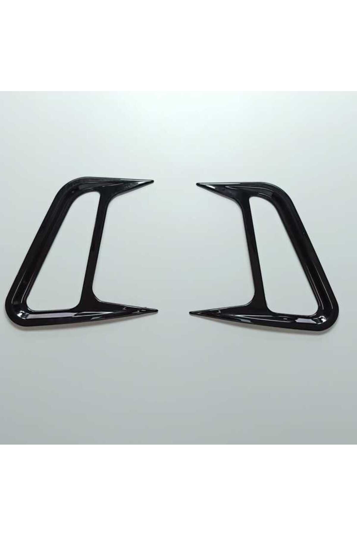 Hyundai Kona Içın Uyumlu Ön Tampon Bıçakları - Pıano Black