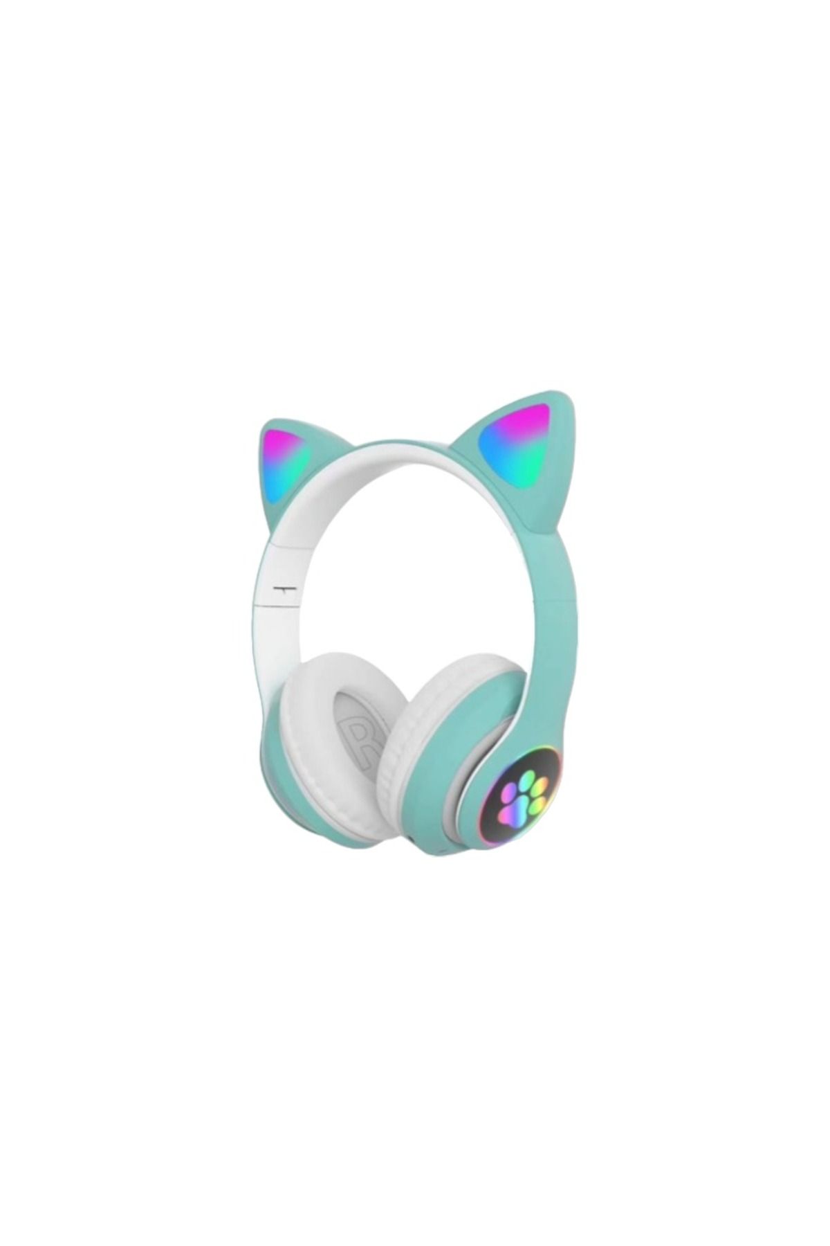 SPRANGE Kedi Figürlü Işıklı Bluetooth Kulaklık Kulak Üstü Mikrofonlu IOS Ve Android Uyumlu s-t-n-28 stn28