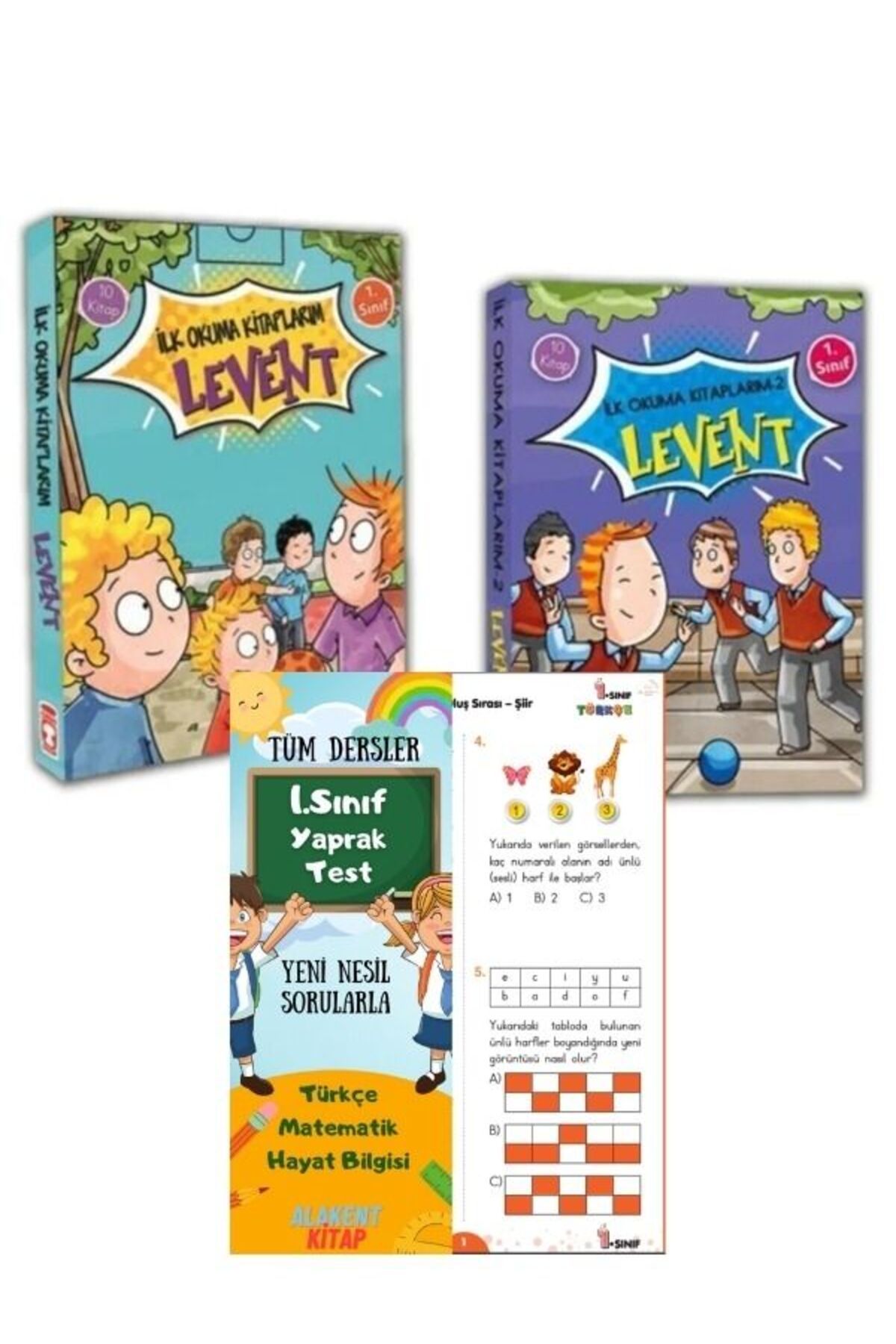 Timaş Çocuk levent ilk okuma kitaplarım 1 ve 2 serisi + Alakent 1. sınıf yaprak test