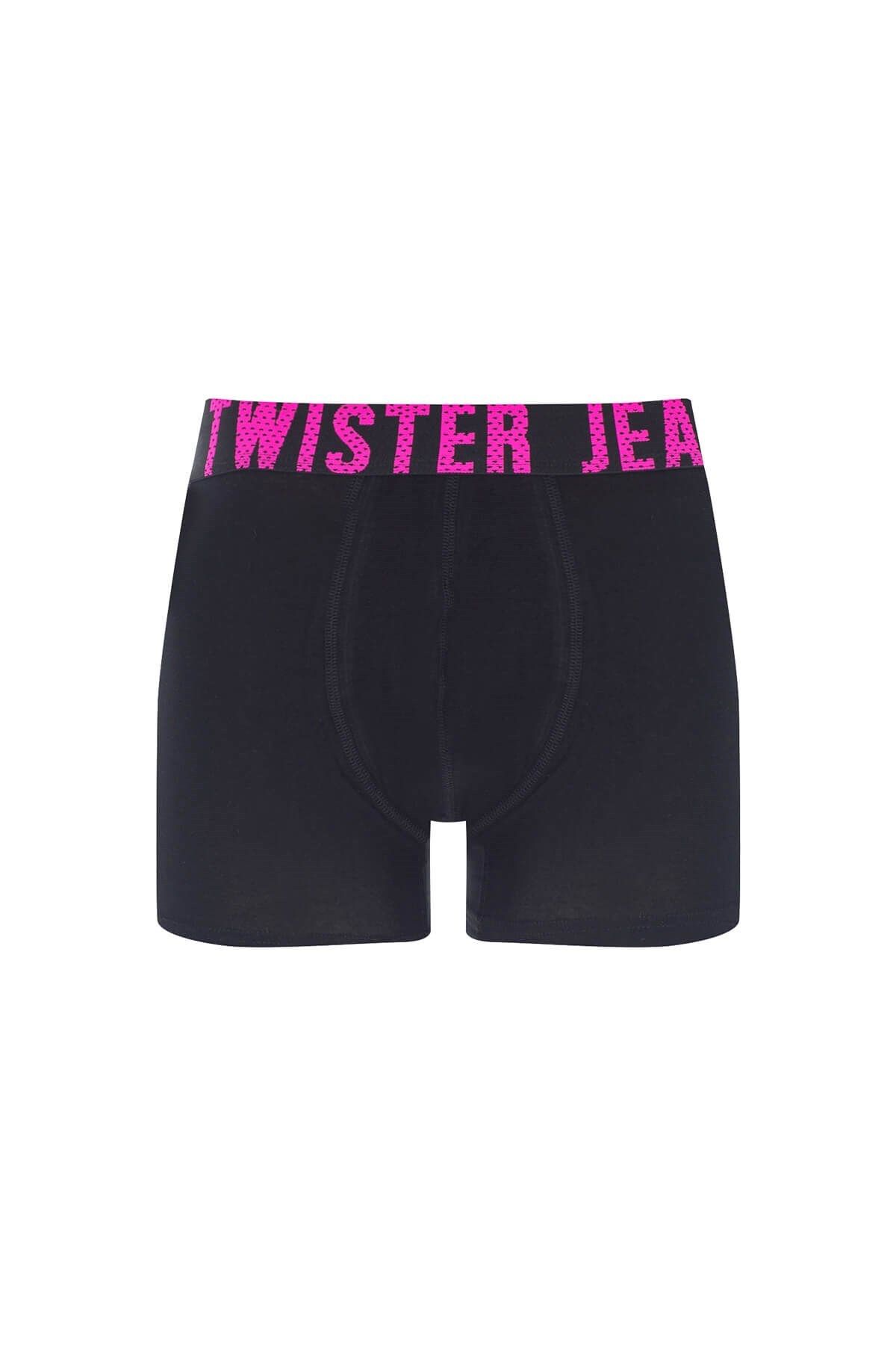 Twister Jeans Erkek Boxer Basıc Tekli 1001-02f Sıyah