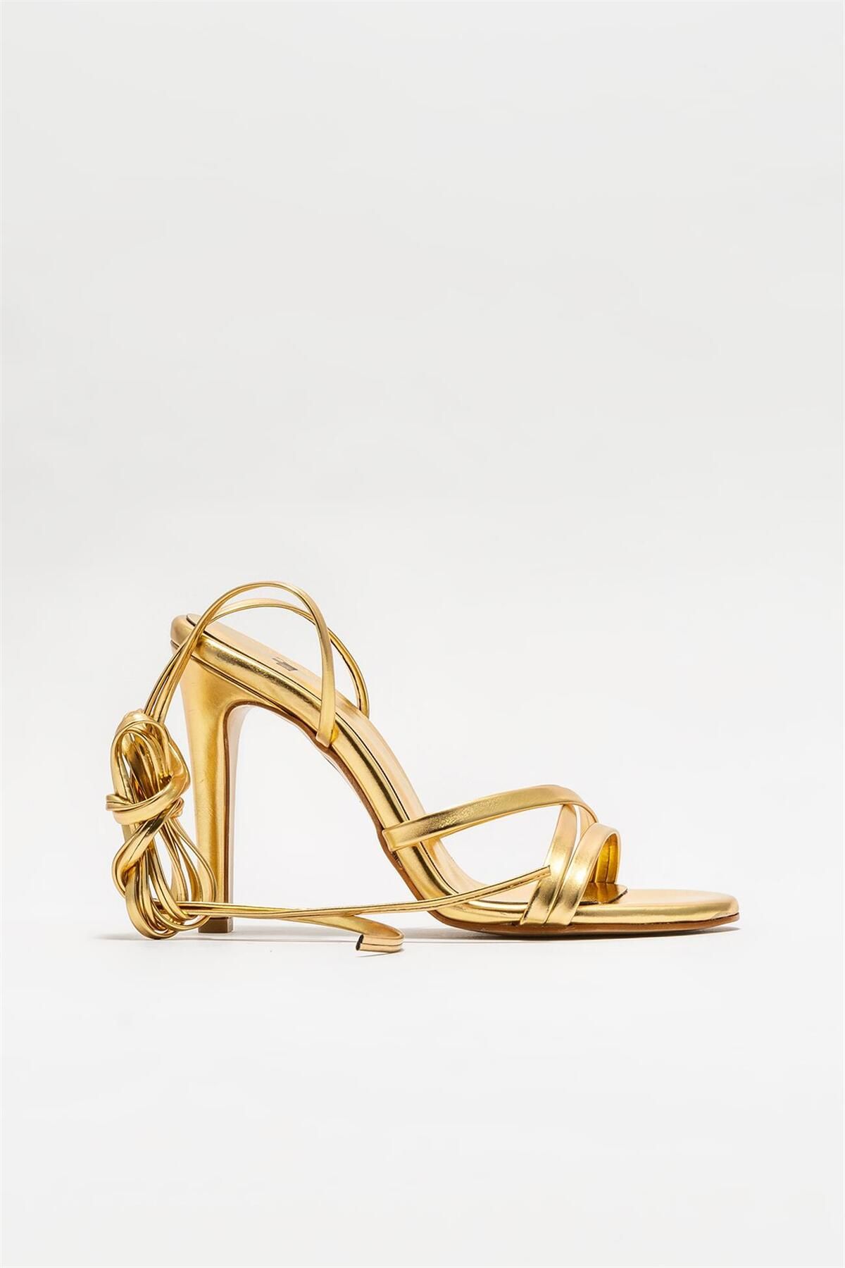 Elle Gold Kadın Topuklu Sandalet
