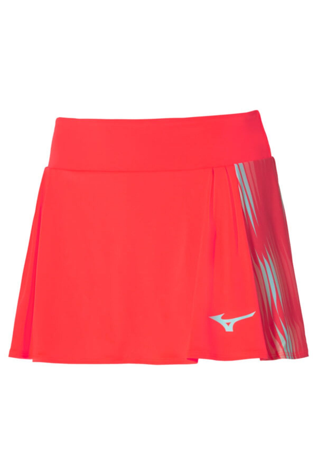 Mizuno Printed Flying Skirt Kadın Tenis Eteği Turuncu