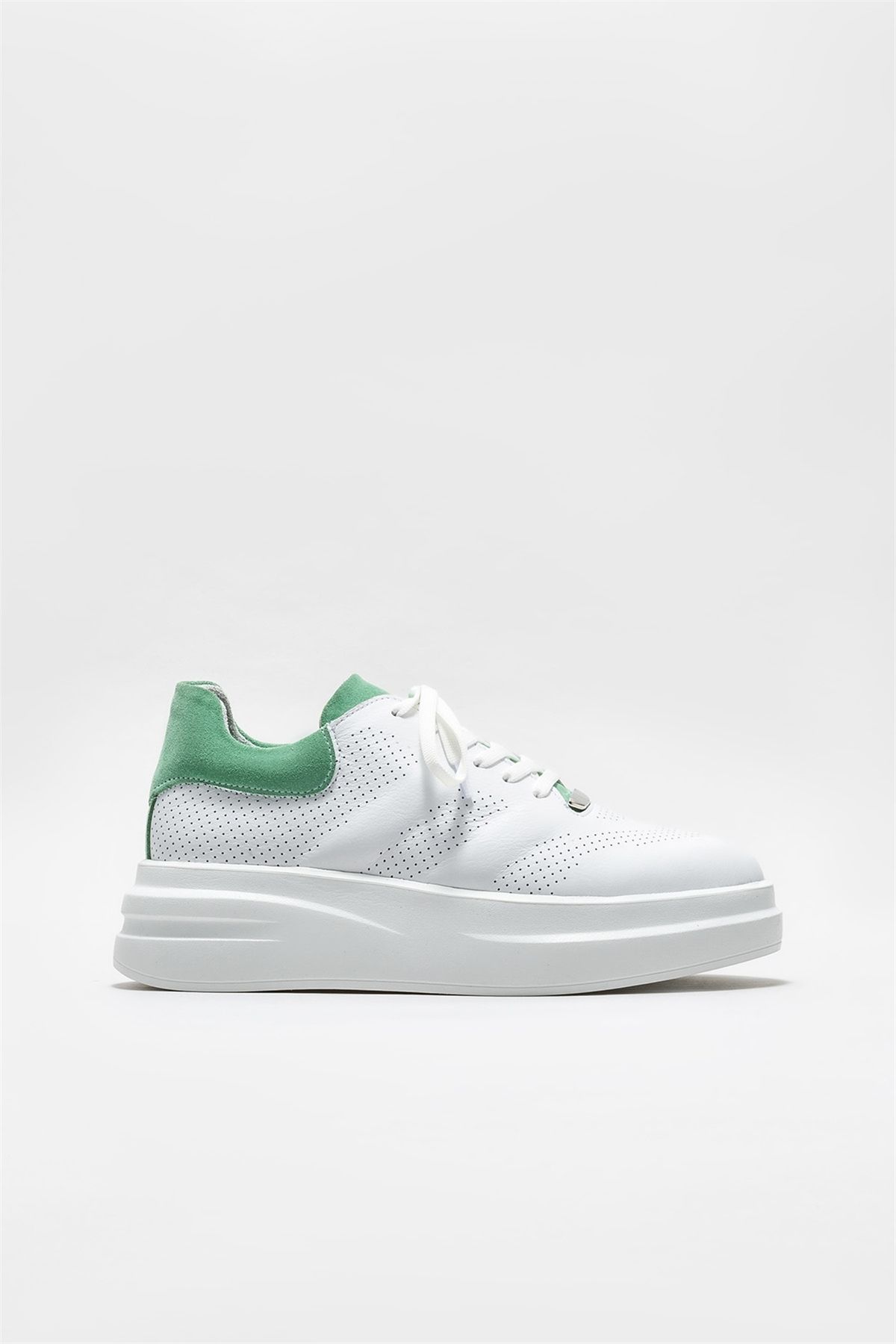Elle Mint Yeşili Deri Kadın Spor Ayakkabı