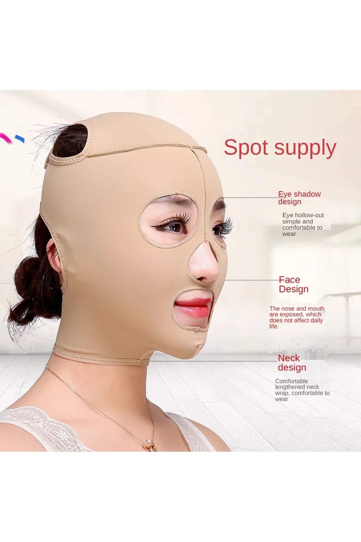 Genel Markalar Yüz Kaldırıcı Maske Çene Boyun Bandı Yüz Liposuction Gıdı Yüz Germe Korsesi Bandajı