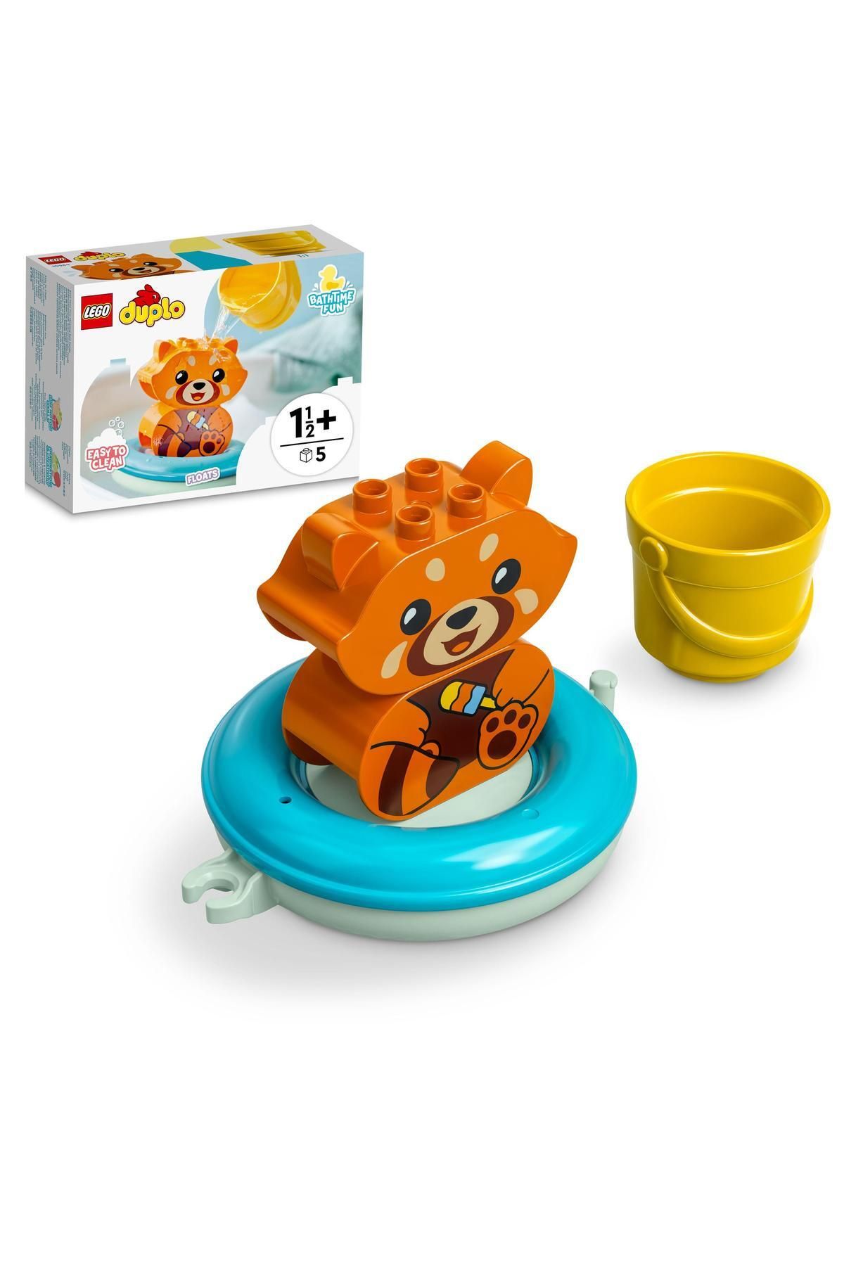 LEGO 10964 ® Duplo® Banyo Zamanı Eğlencesi: Yüzen Kırmızı Panda, 5 Parça, +1,5 Yaş