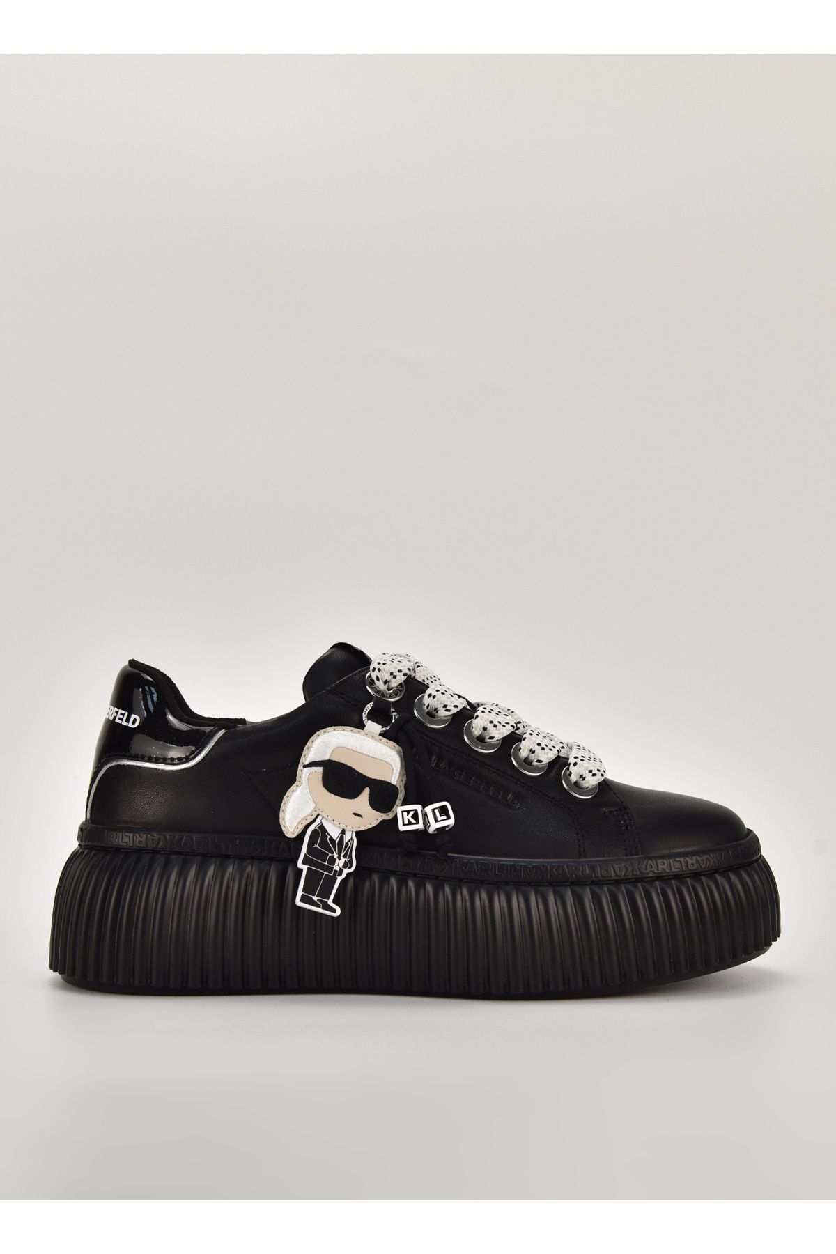 Karl Lagerfeld Siyah Kadın Deri Sneaker KL42376N000