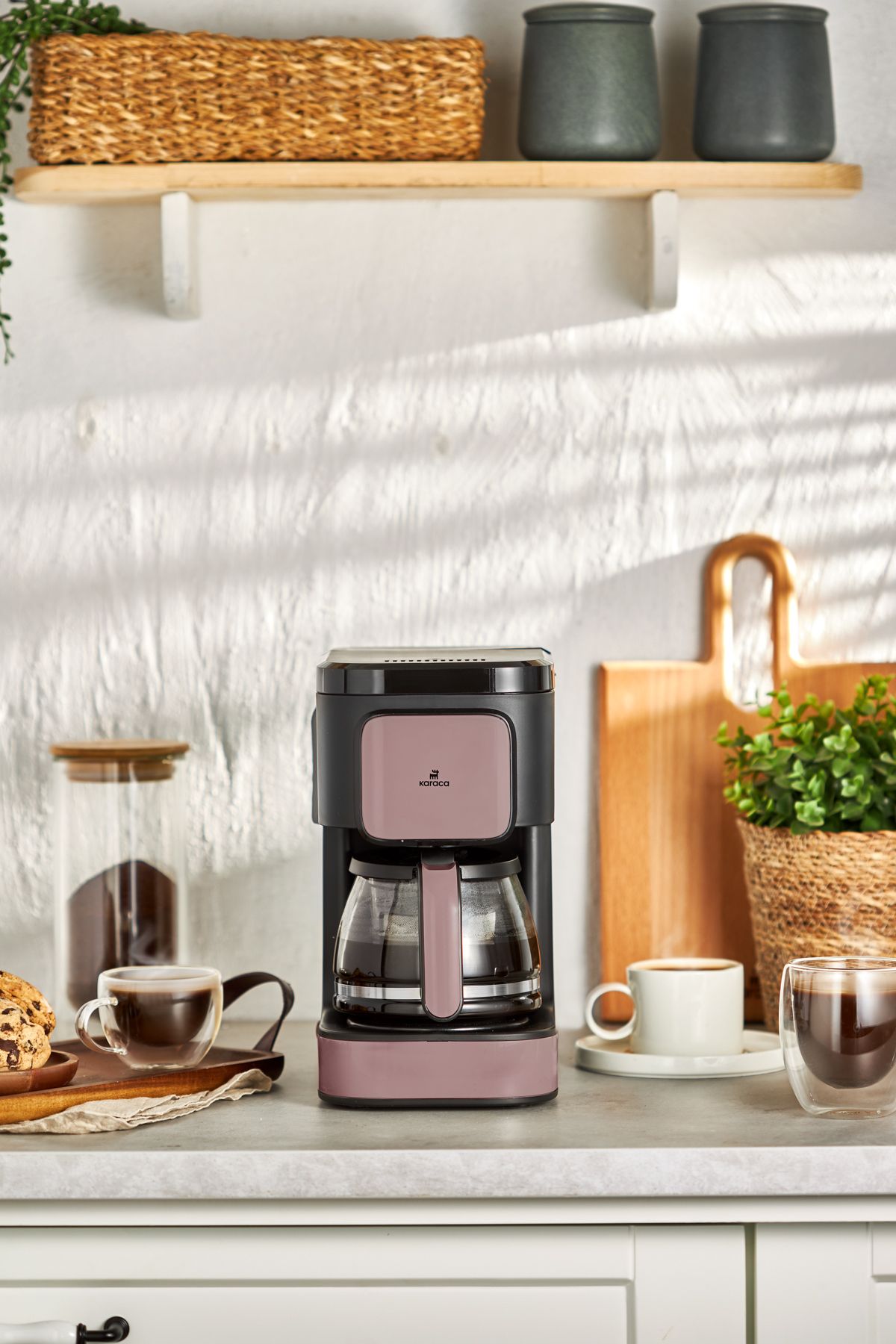 Karaca Just Coffee Aroma 2 In 1 Filtre Kahve Ve Çay Demleme Makinesi Rosegold