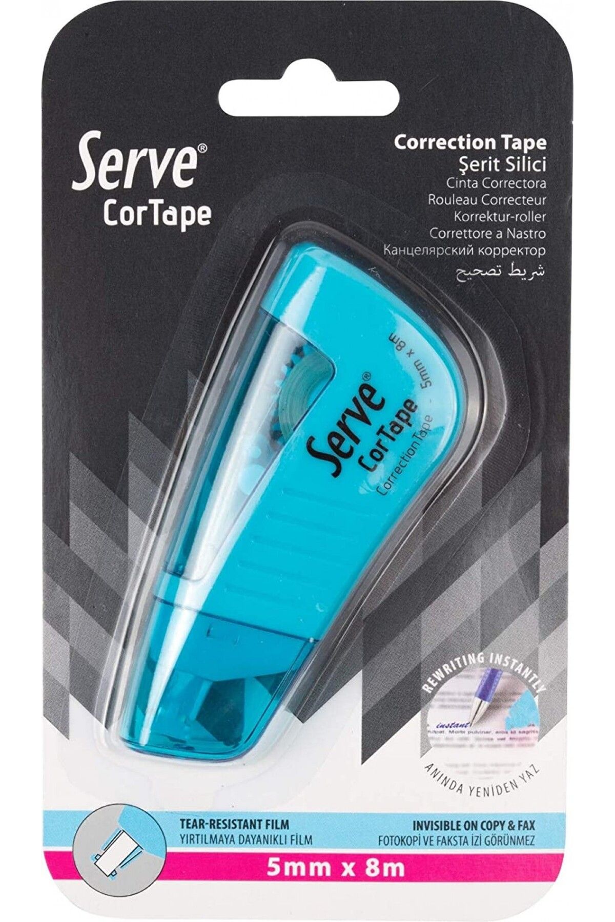 Serve Cortape Şerit Silici 5Mmx8Mt Mavi