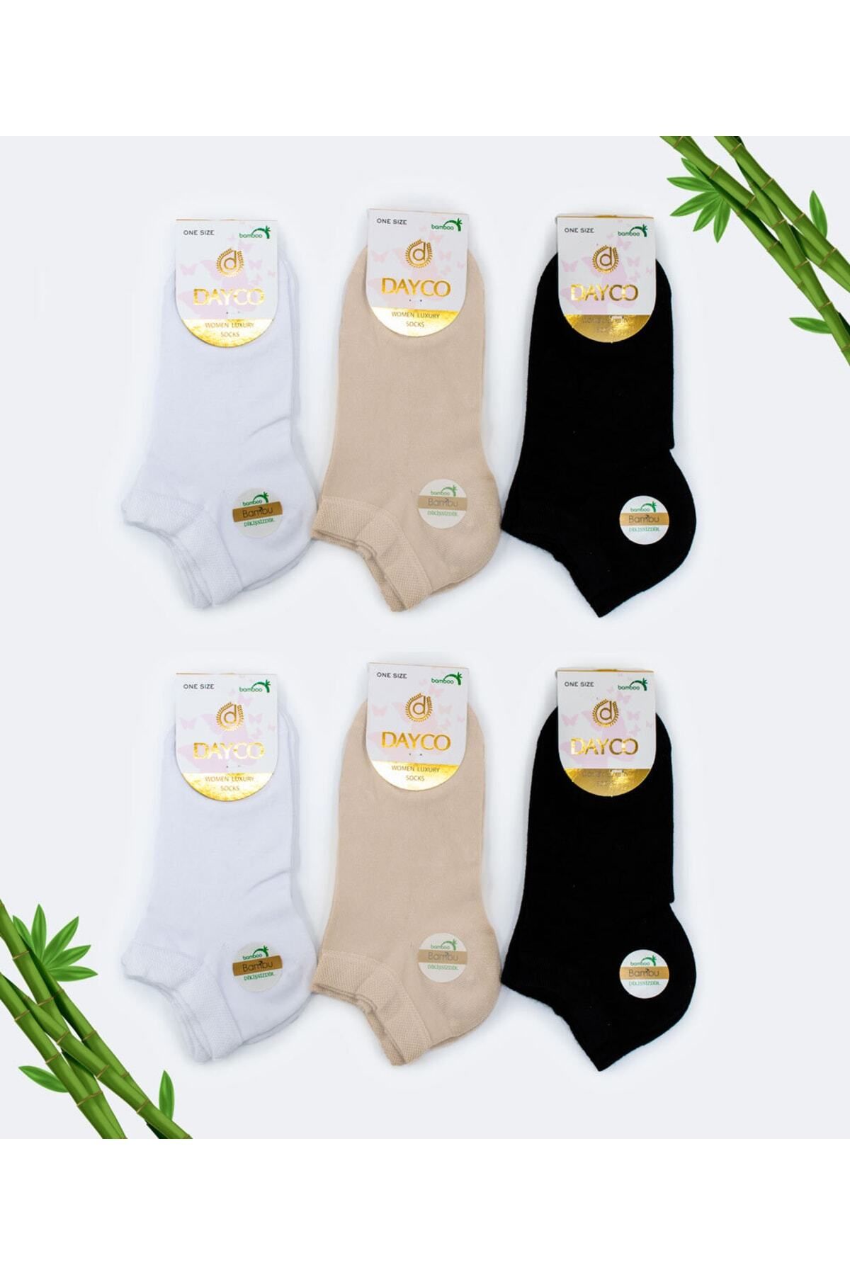 DAYCO Kadın Renkli 6'lı Patik Çorap