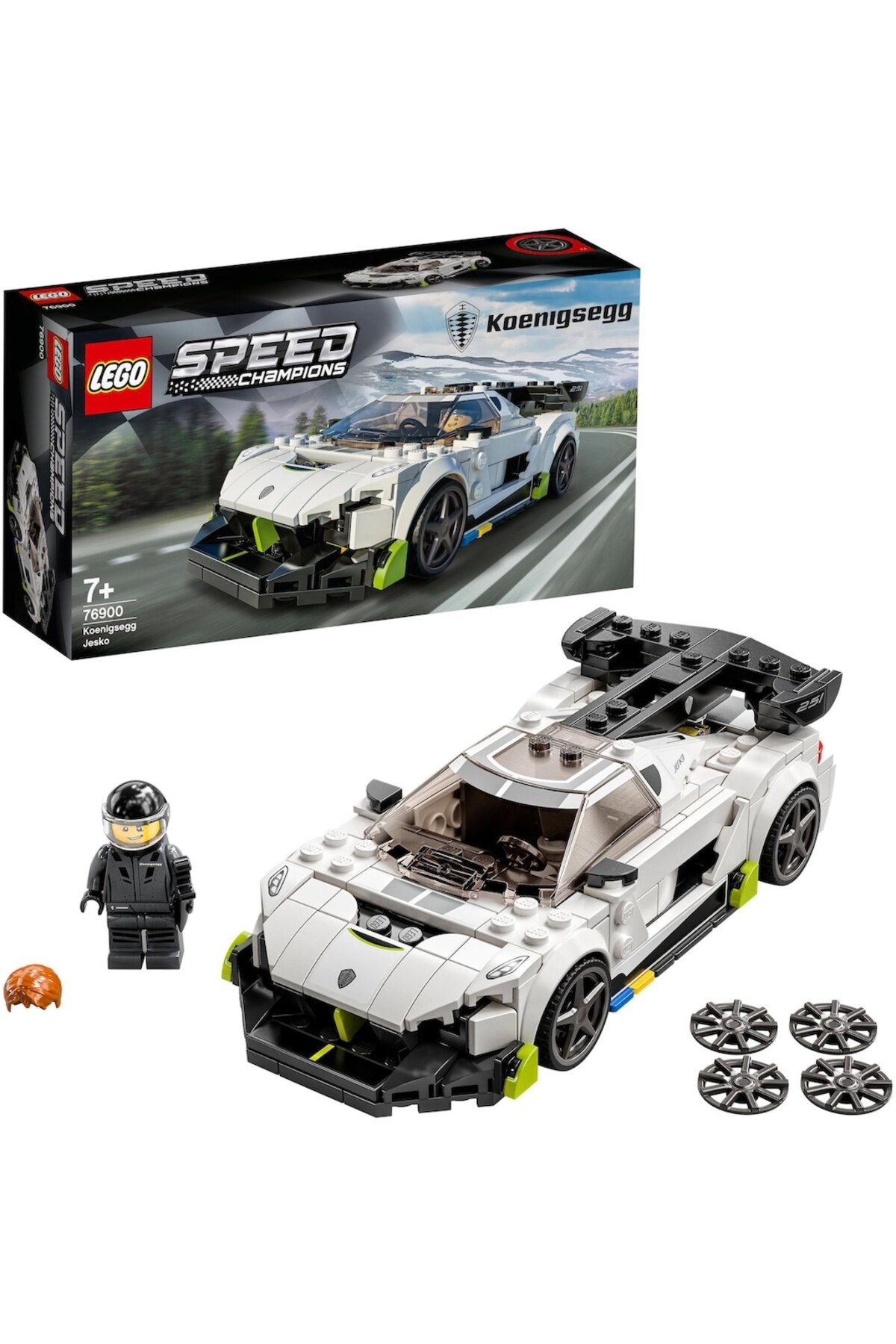 LEGO Speed Champions 76900 Koenigsegg Jesko Yapım Seti; Araba Modeli; Popüler Çocuk Oyuncakları (280