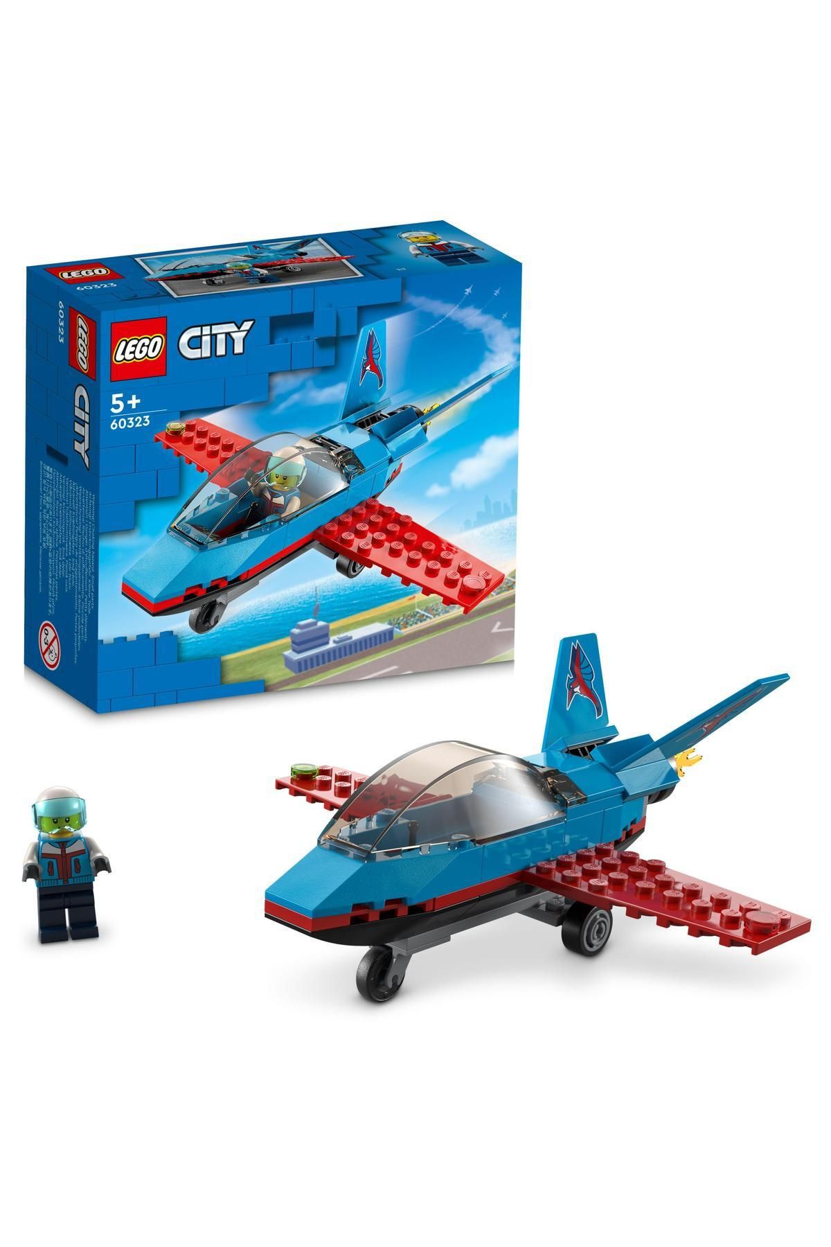 LEGO ® City Gösteri Uçağı 60323 - 5 Yaş ve Üzeri Çocuklar için Oyuncak Jet Yapım Seti (59 Parça)