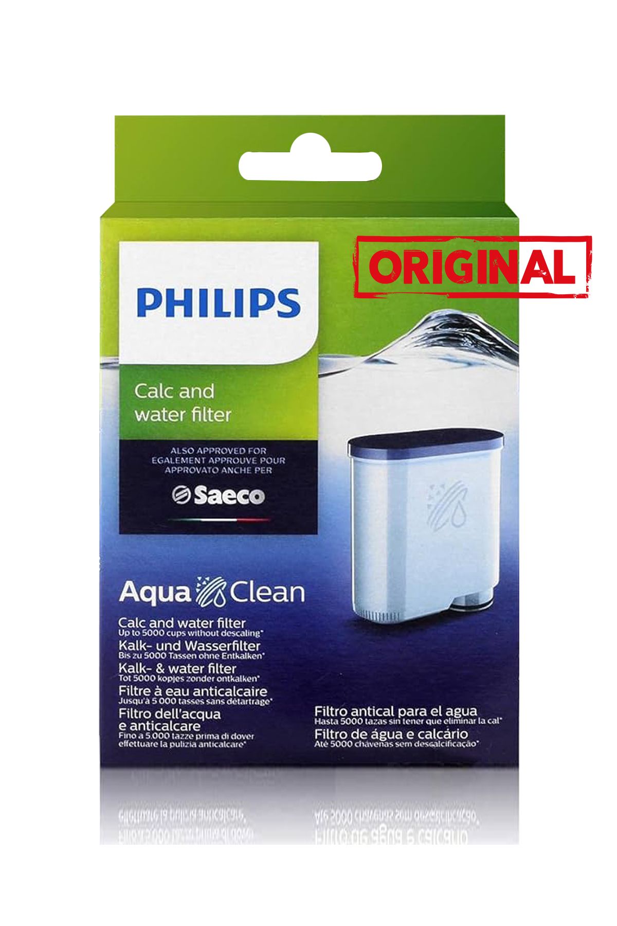Saeco Aquaclean Filtre Philips ve Saeco Espresso Makinesi Aqua Clean Filtre Kireç ve Su Filtresi CA6903