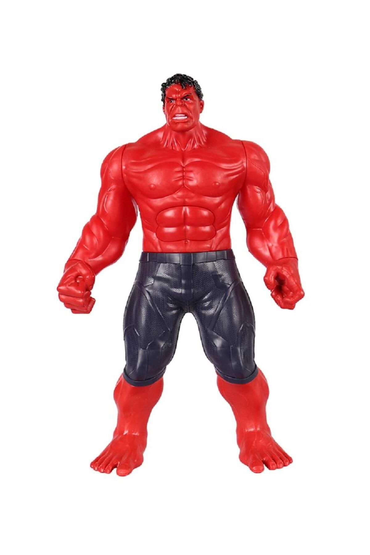 e-life shop Marvel Avengers Yenilmezler Aksiyon Karakter Figür Işıklı Sesli Oyuncak Red Hulk Kırmızı Hulk 30 Cm.
