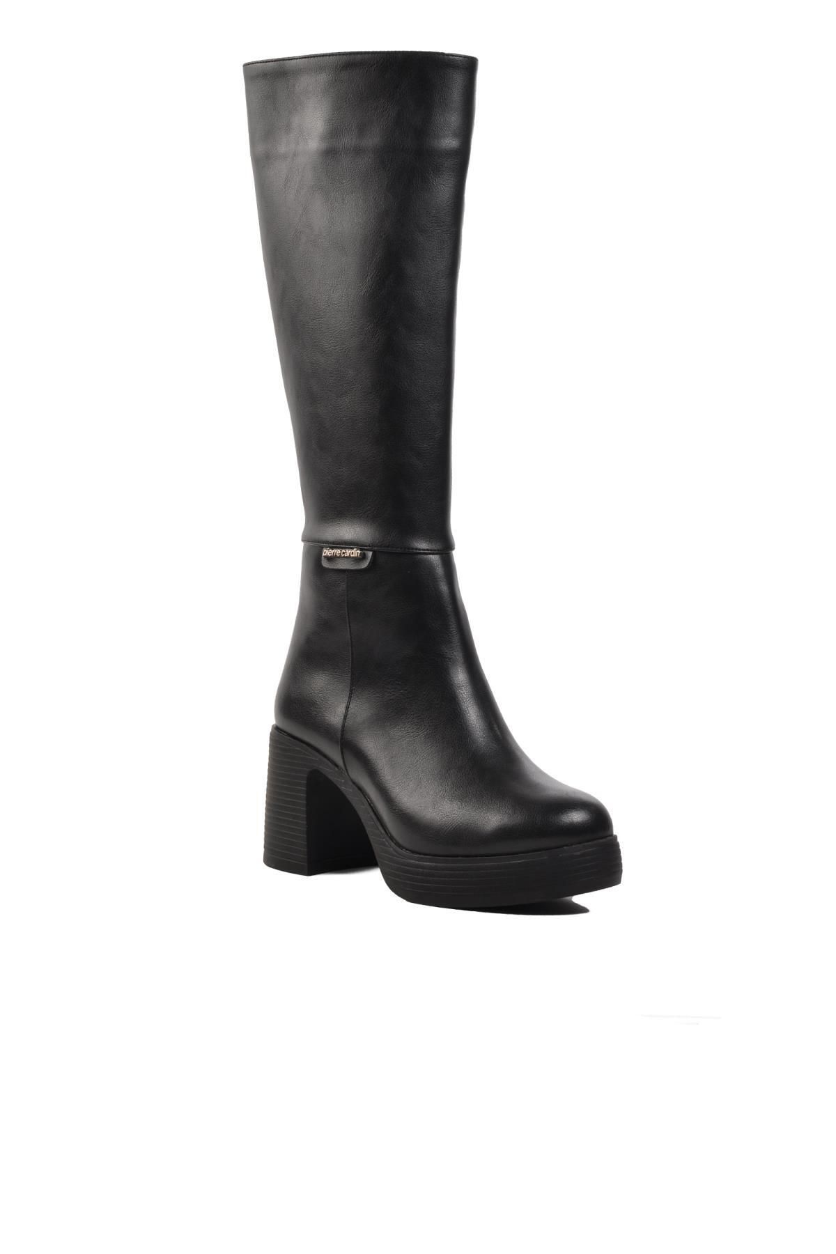 Pierre Cardin Pc-52424 Siyah Içi Kürklü Kadın Topuklu Çizme