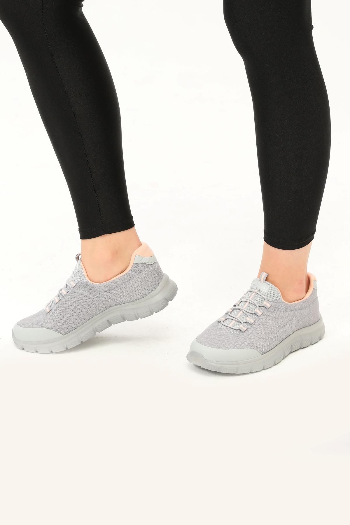 WALKWAY Flexible Buz-pembe Comfort Fileli Kadın Yürüyüş Ayakkabısı